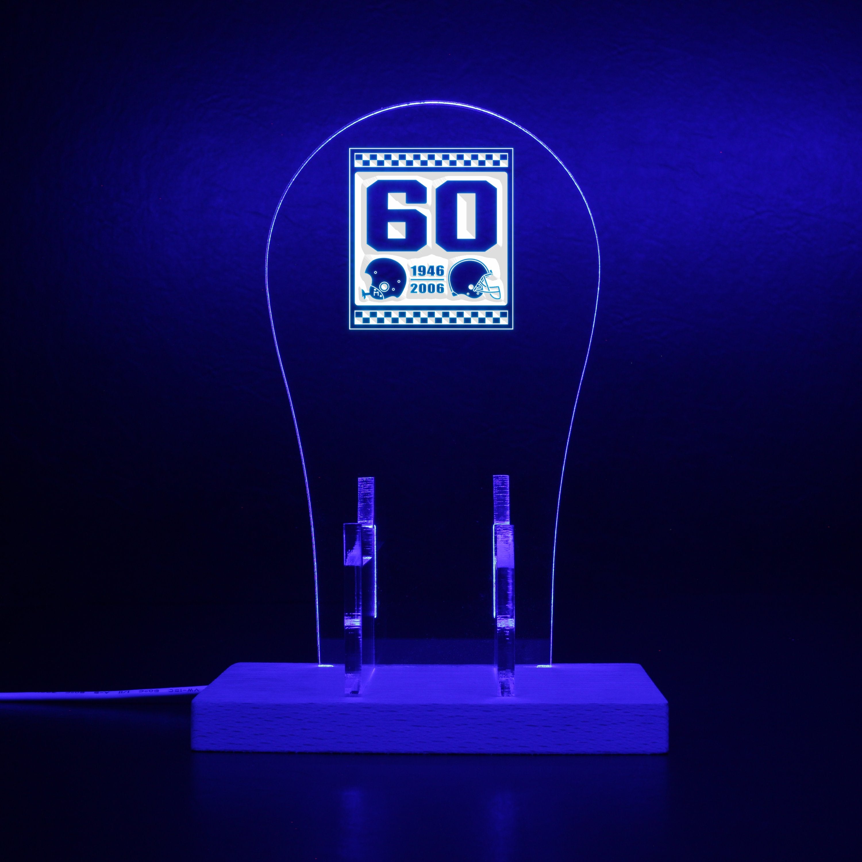 60th Anniversary of the Cleveland Browns RGB LED Gaming Headset Controller Stand