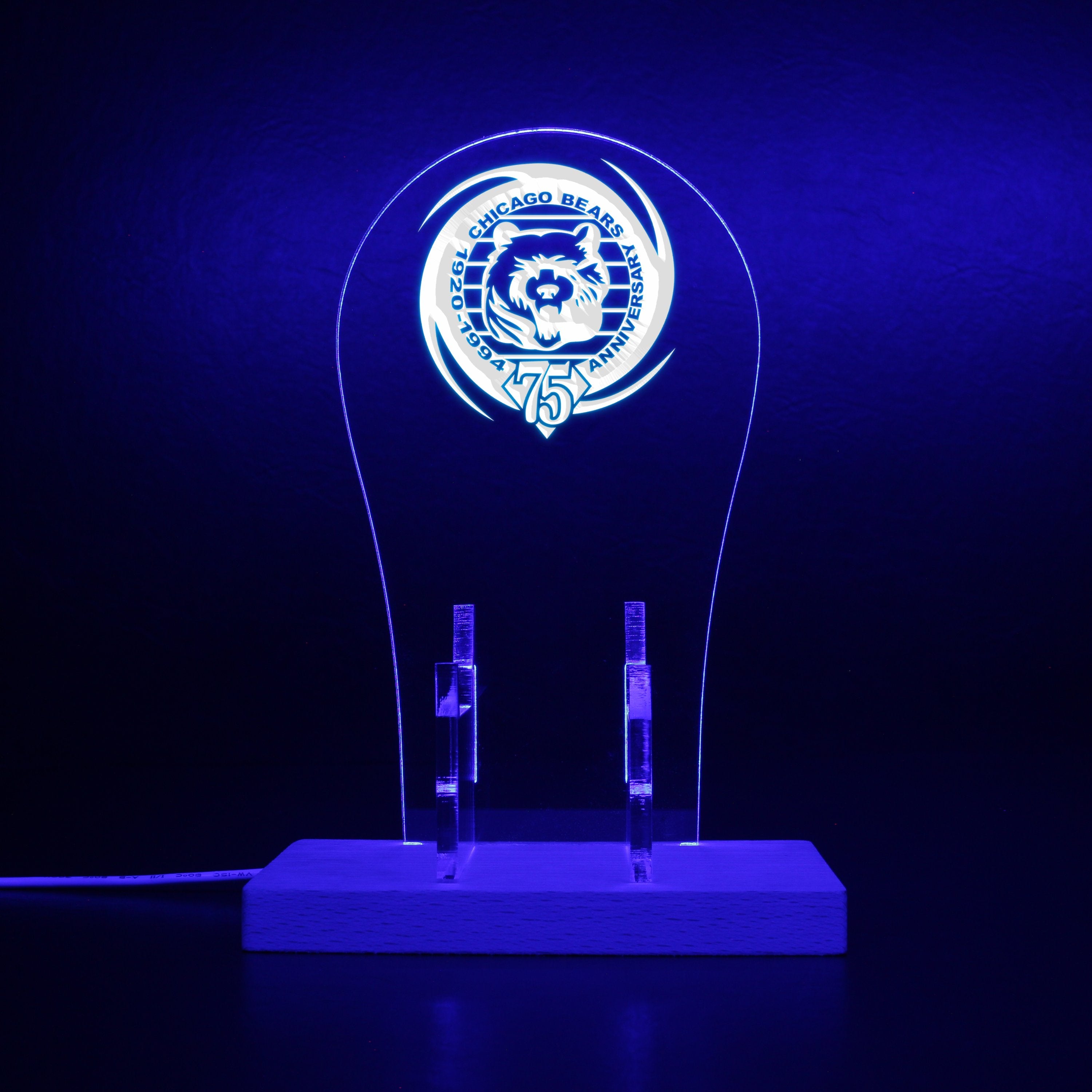Chicago Bears 75th Anniversary RGB LED Gaming Headset Controller Stand