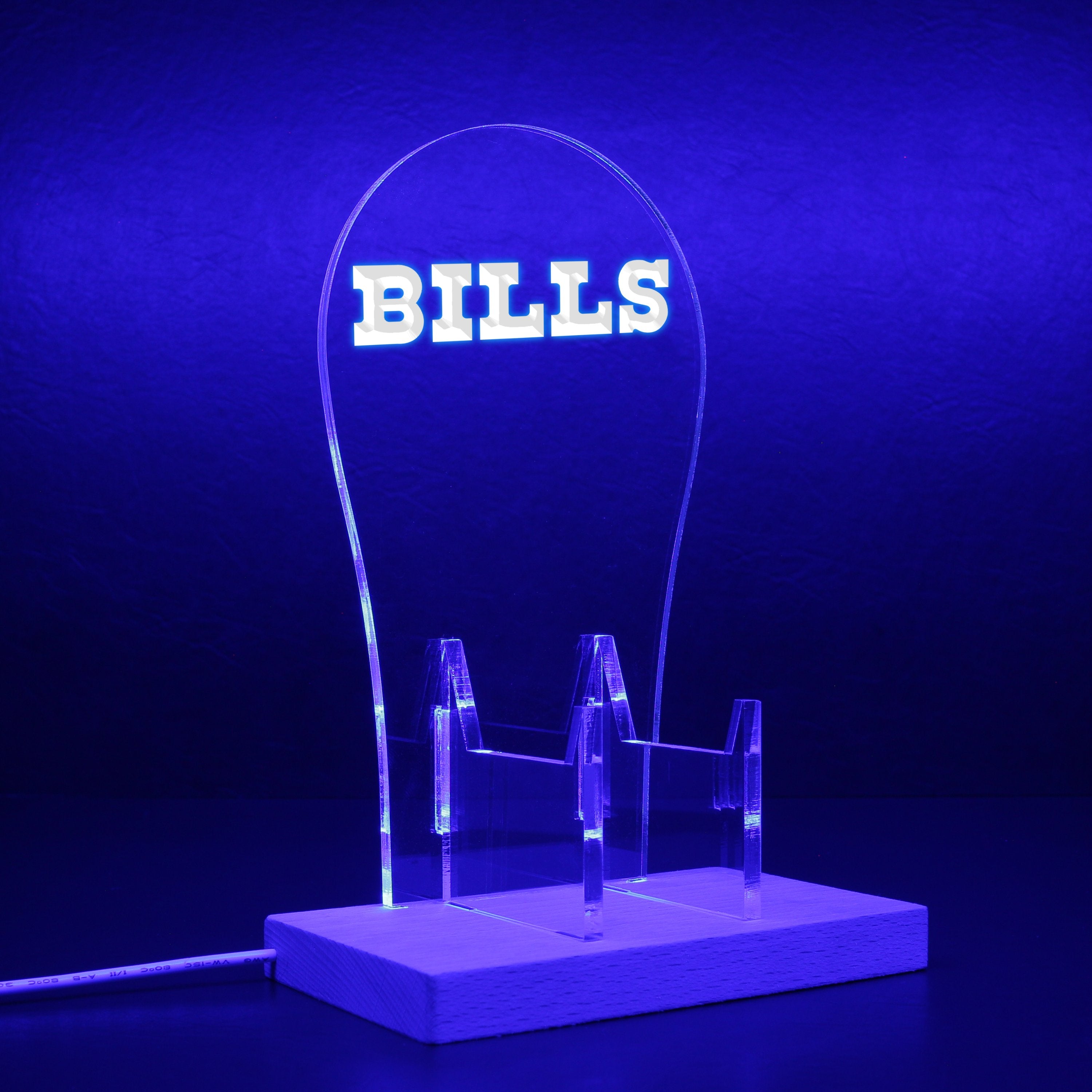 Buffalo Bills script logo in use since 1974 RGB LED Gaming Headset Controller Stand