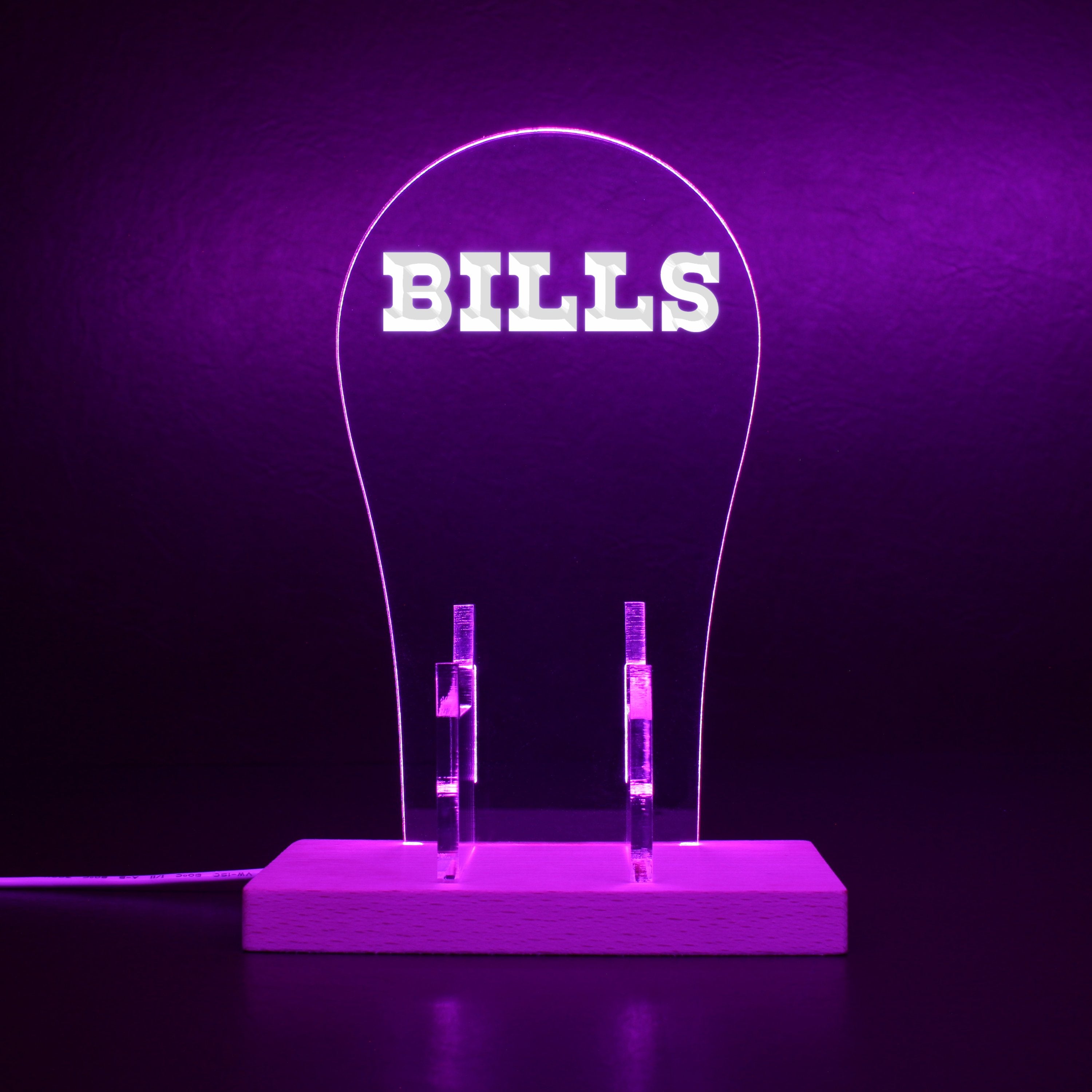 Buffalo Bills script logo in use since 1974 RGB LED Gaming Headset Controller Stand