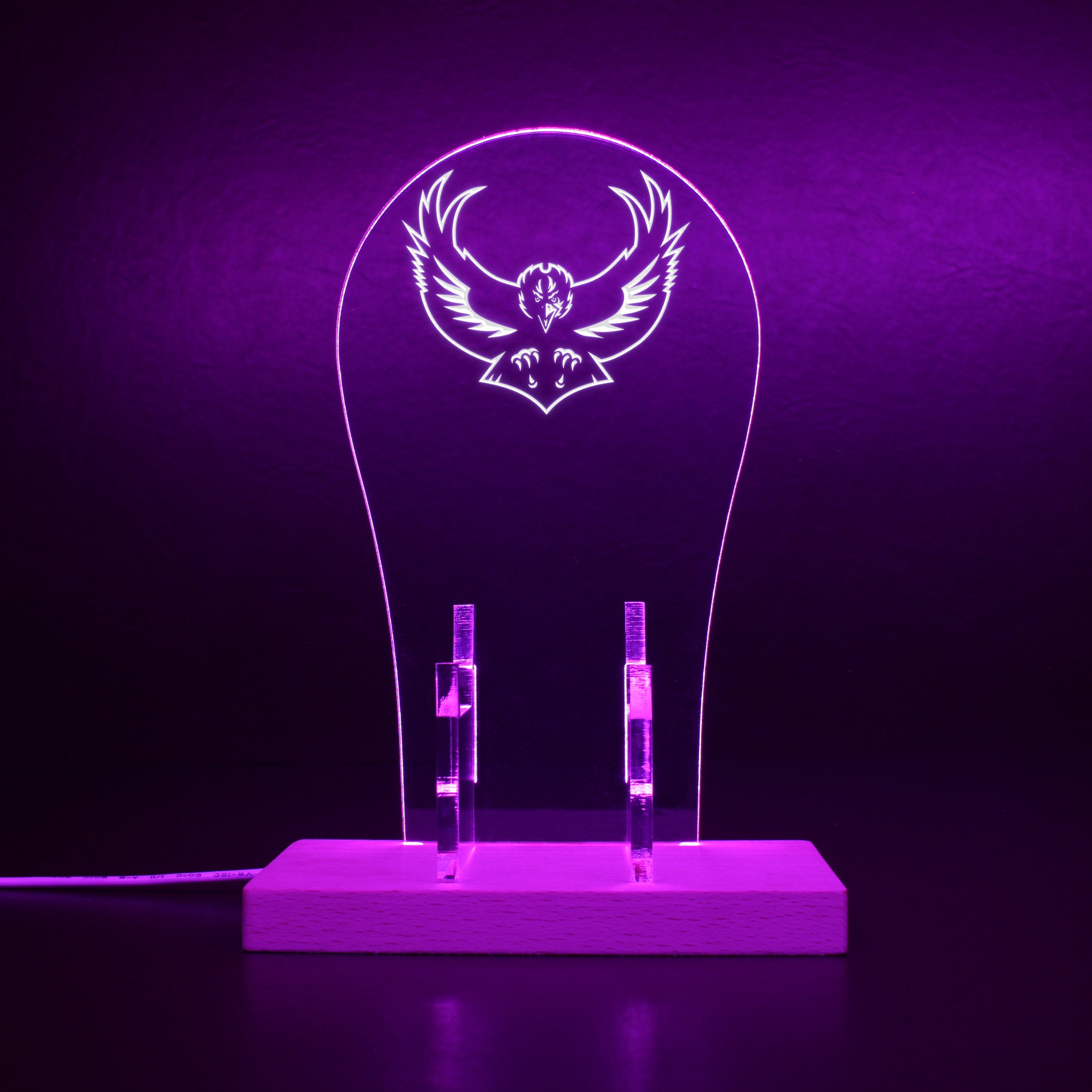 Baltimore Ravens Alternate Logo In Use From 1996-1998 RGB LED Gaming Headset Controller Stand