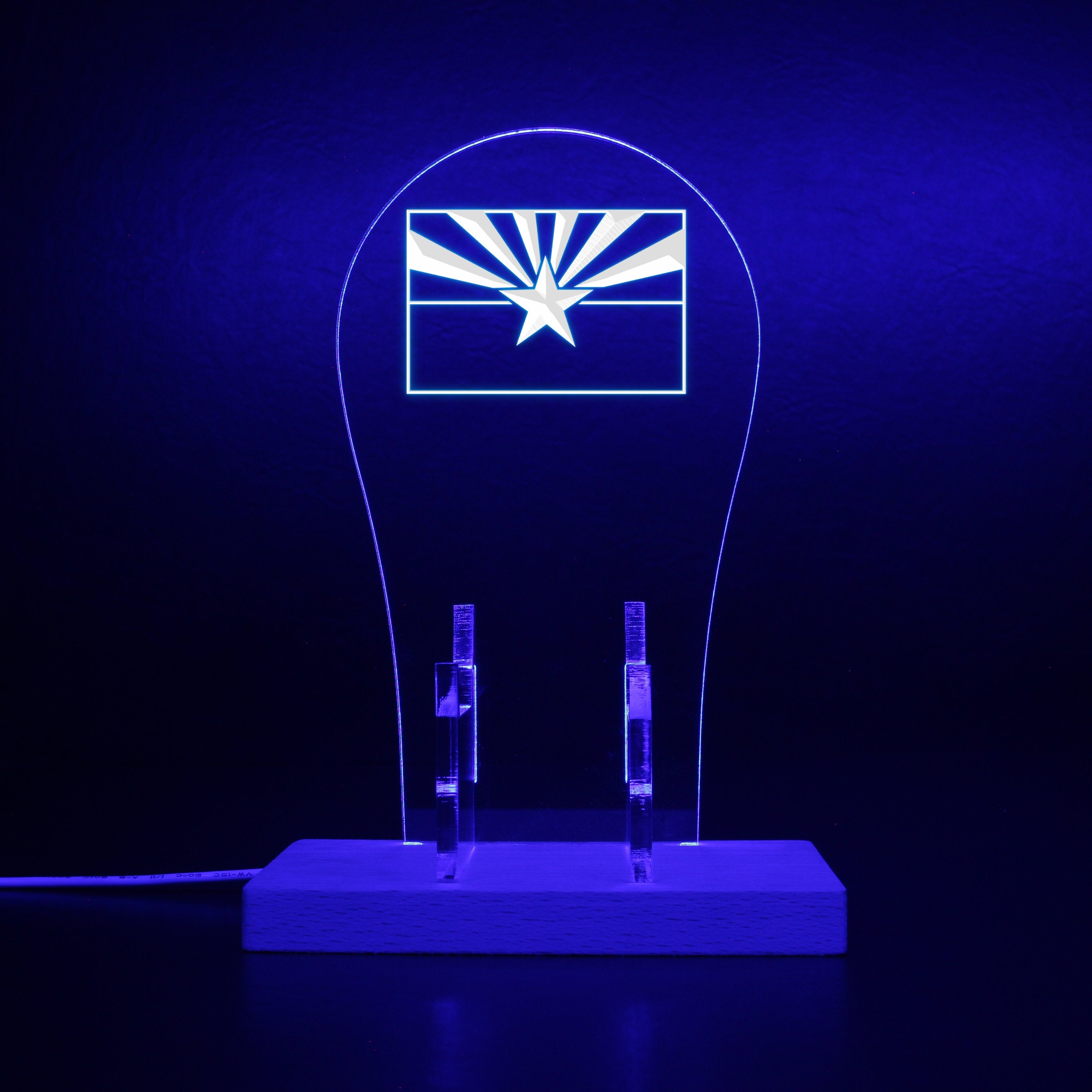 The State Flag Of Arizona RGB LED Gaming Headset Controller Stand