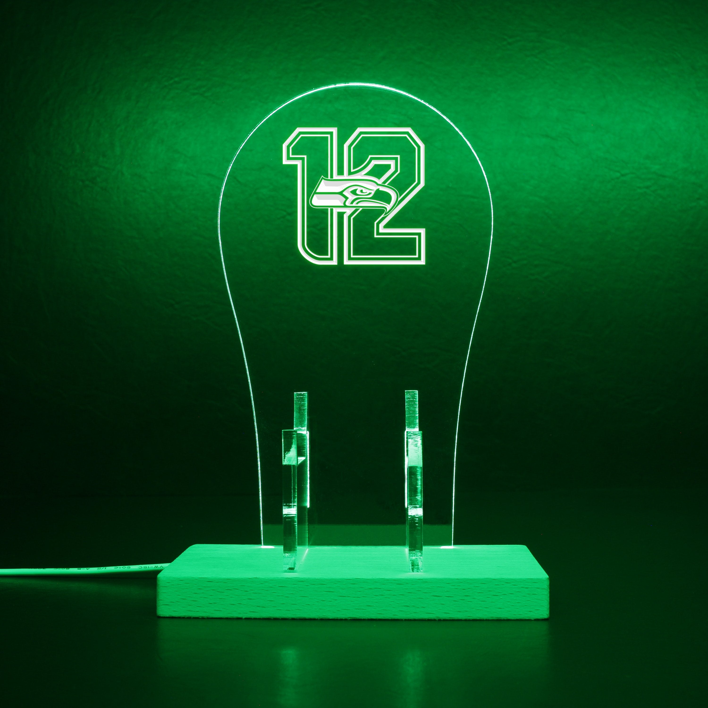 Seattle Seahawks 12Th Man RGB LED Gaming Headset Controller Stand