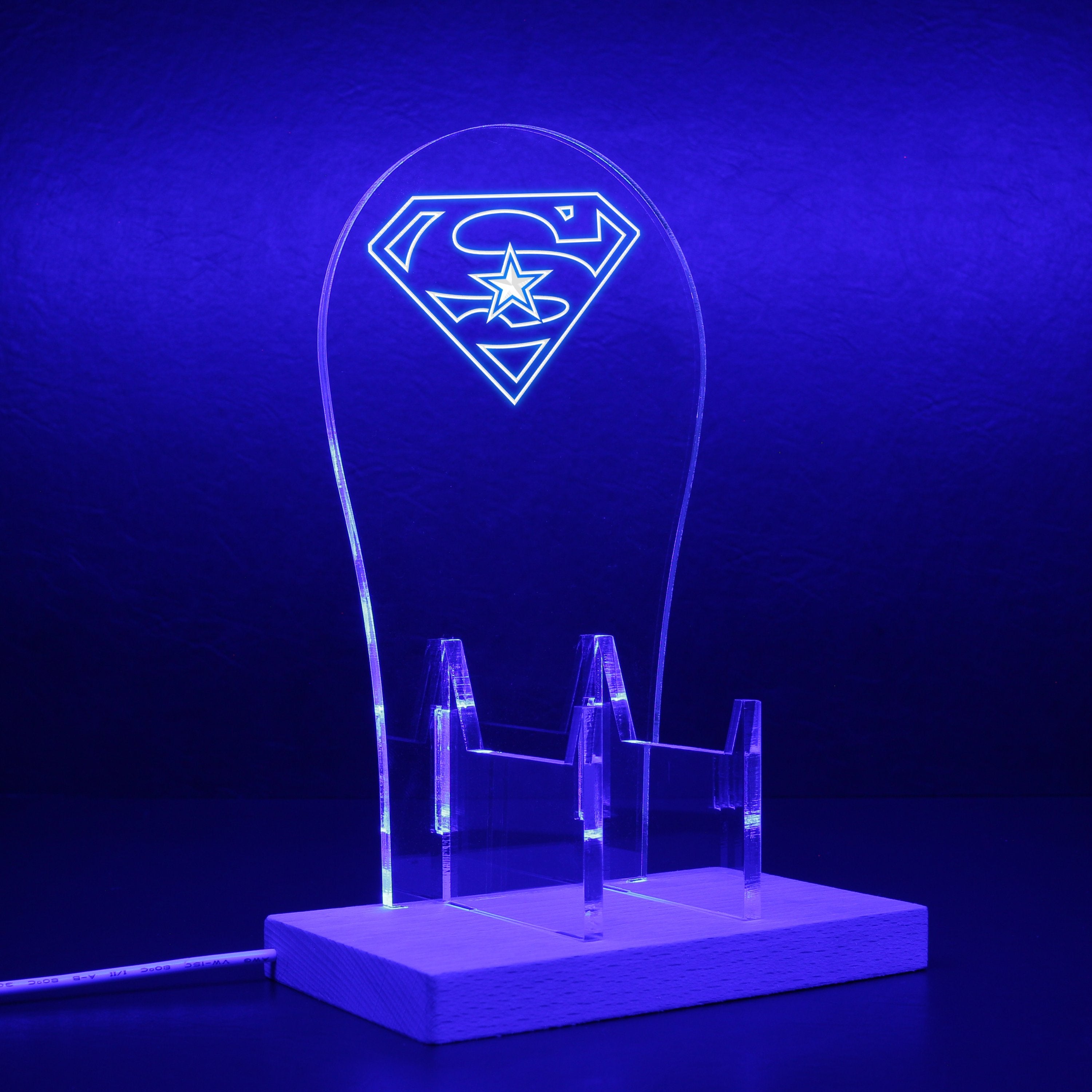 Dallas Cowboys Superman RGB LED Gaming Headset Controller Stand