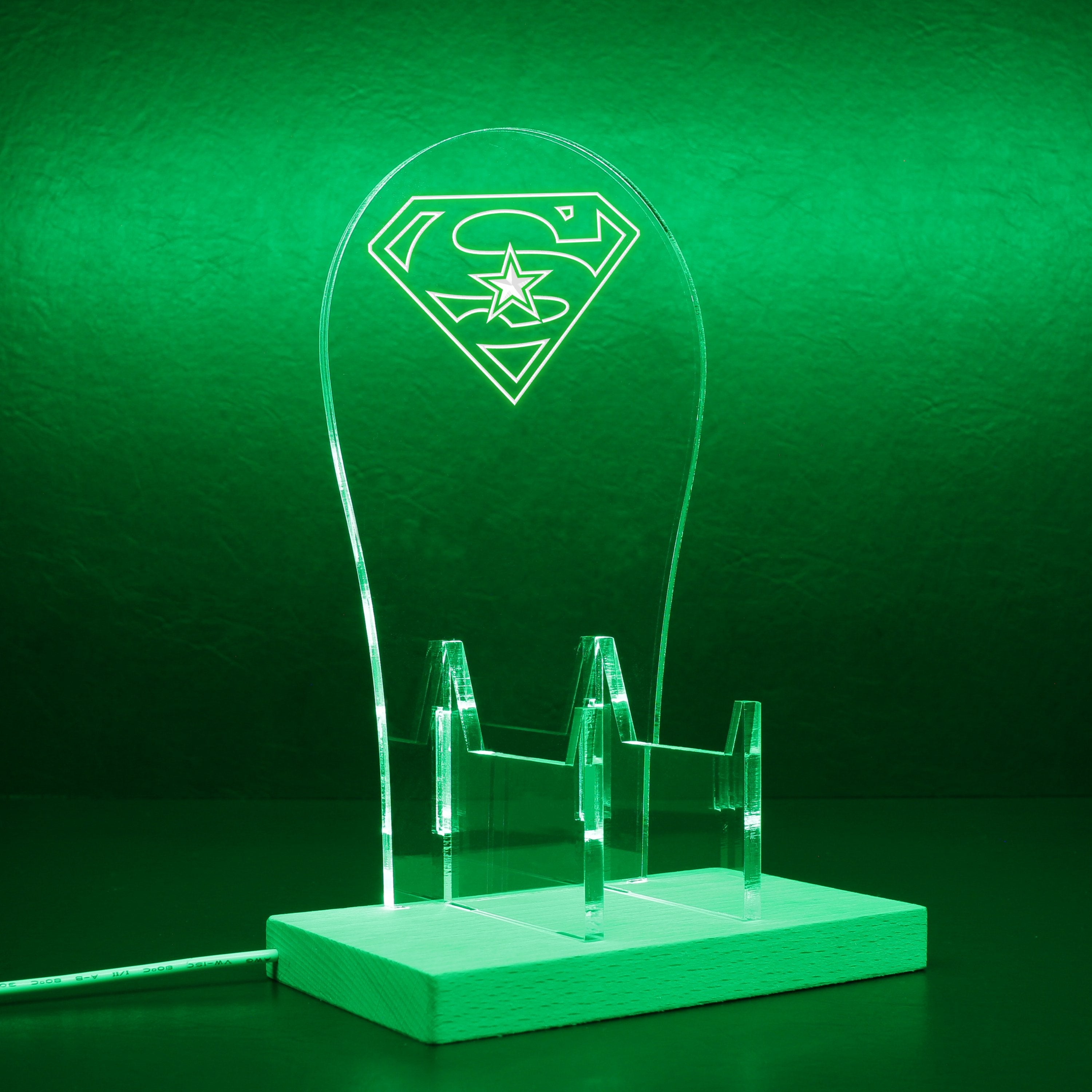 Dallas Cowboys Superman RGB LED Gaming Headset Controller Stand
