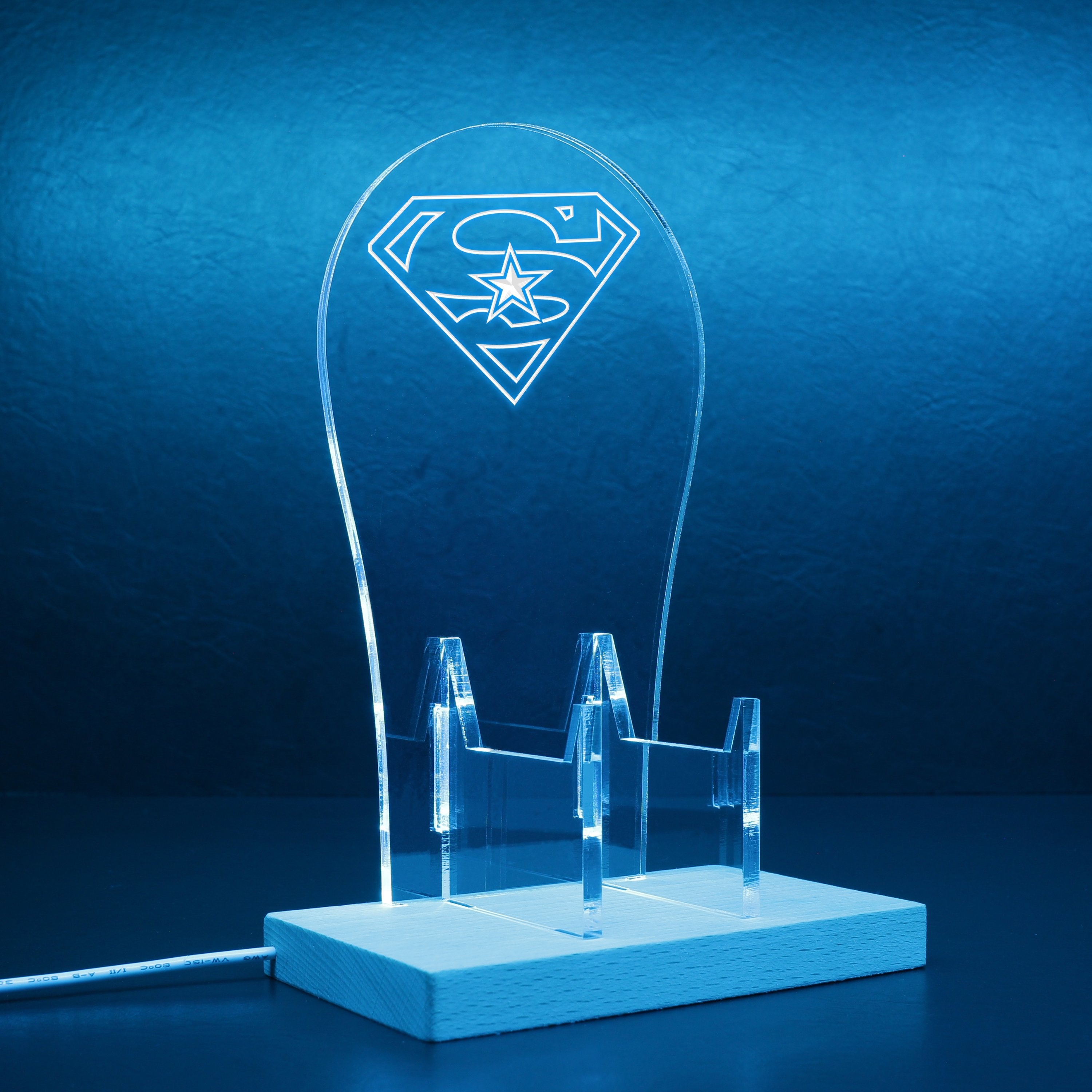 Dallas Cowboys Superman RGB LED Gaming Headset Controller Stand