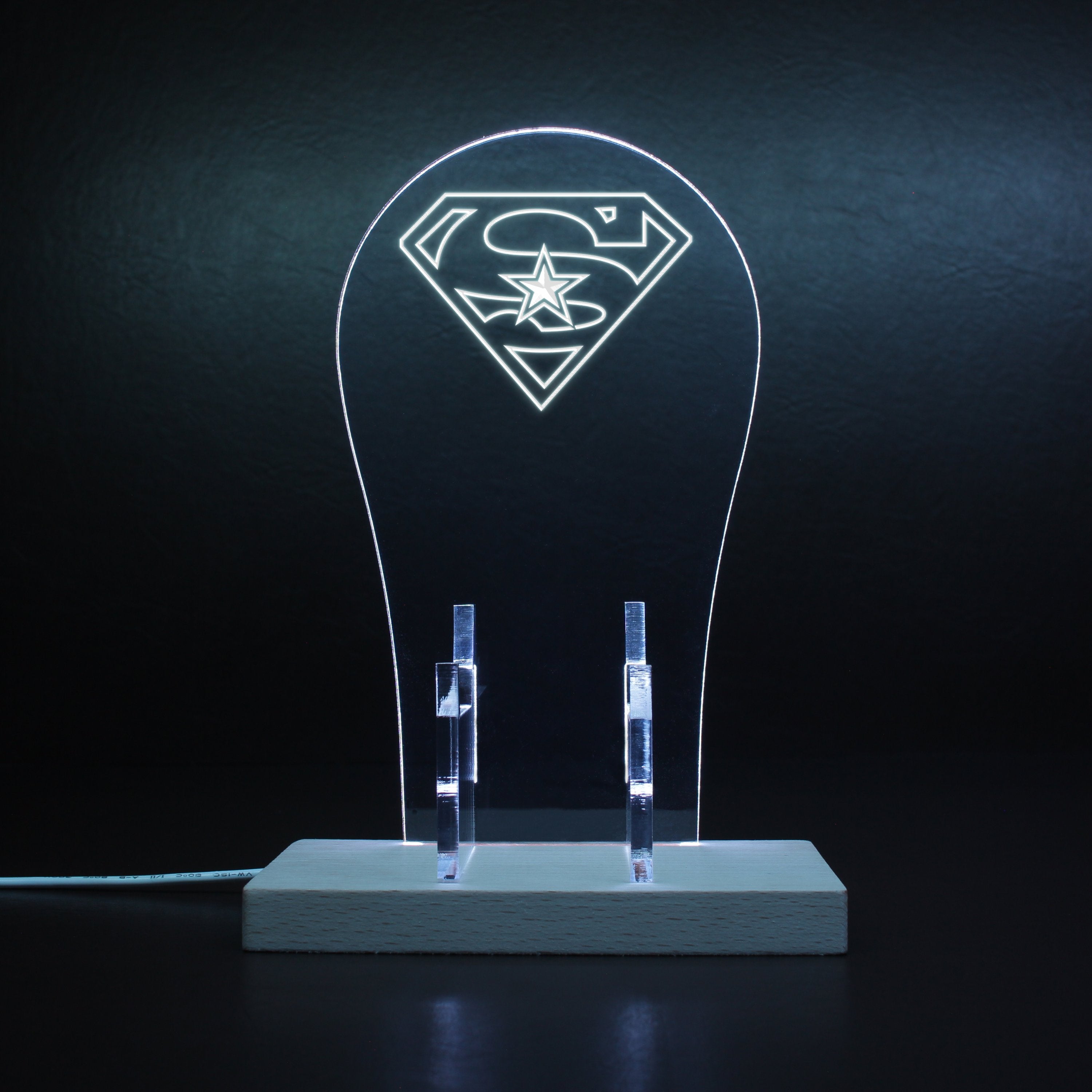 Dallas Cowboys Superman RGB LED Gaming Headset Controller Stand