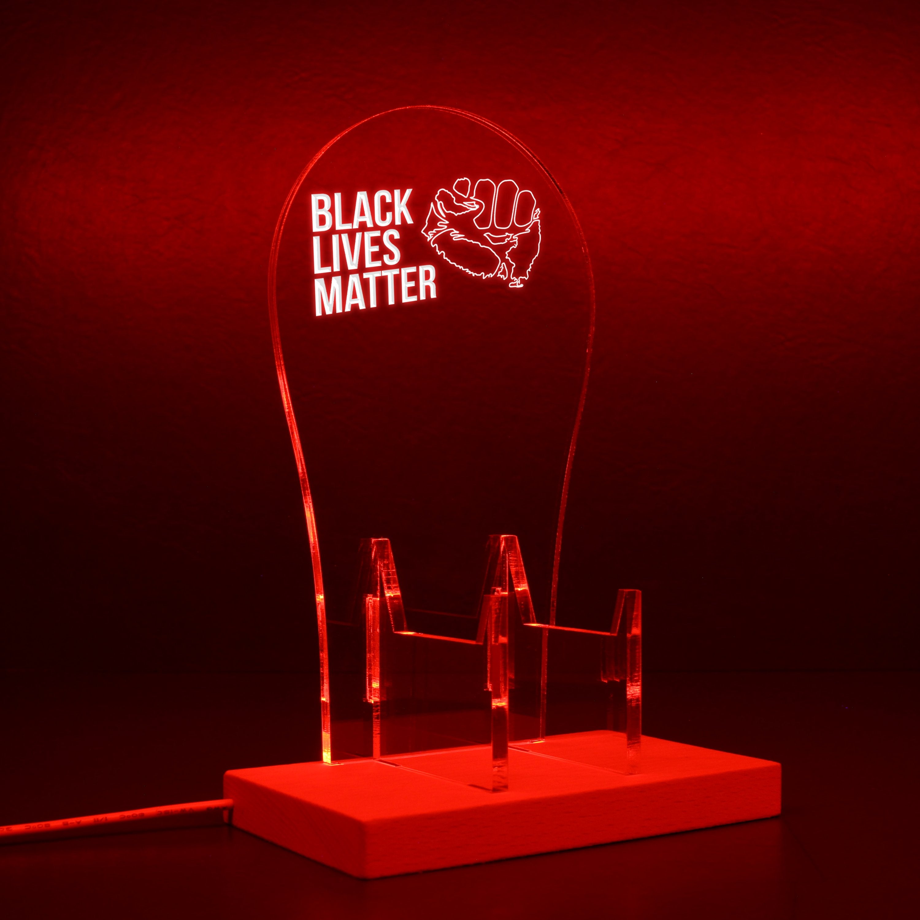 Black Lives Matter RGB LED Gaming Headset Controller Stand