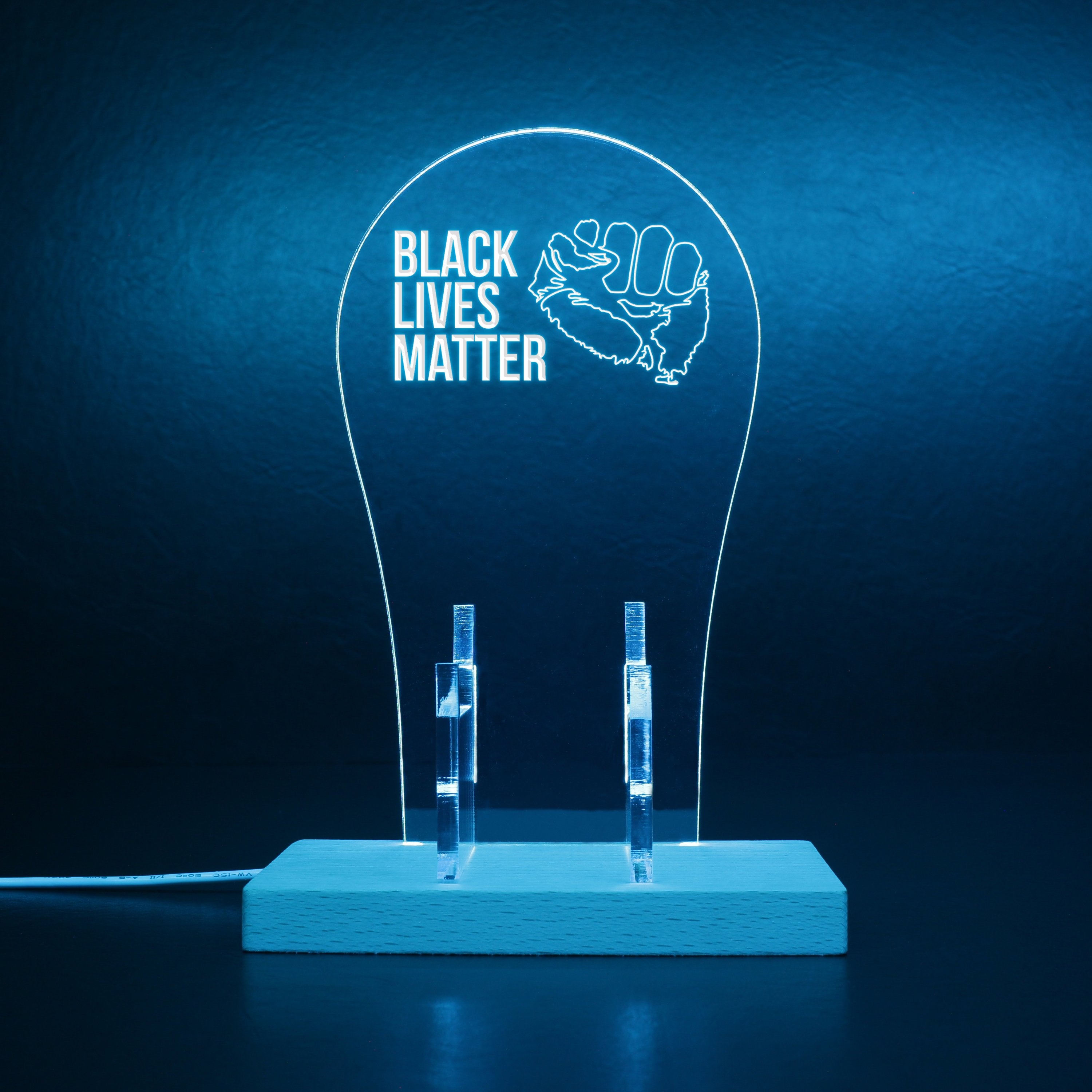 Black Lives Matter RGB LED Gaming Headset Controller Stand