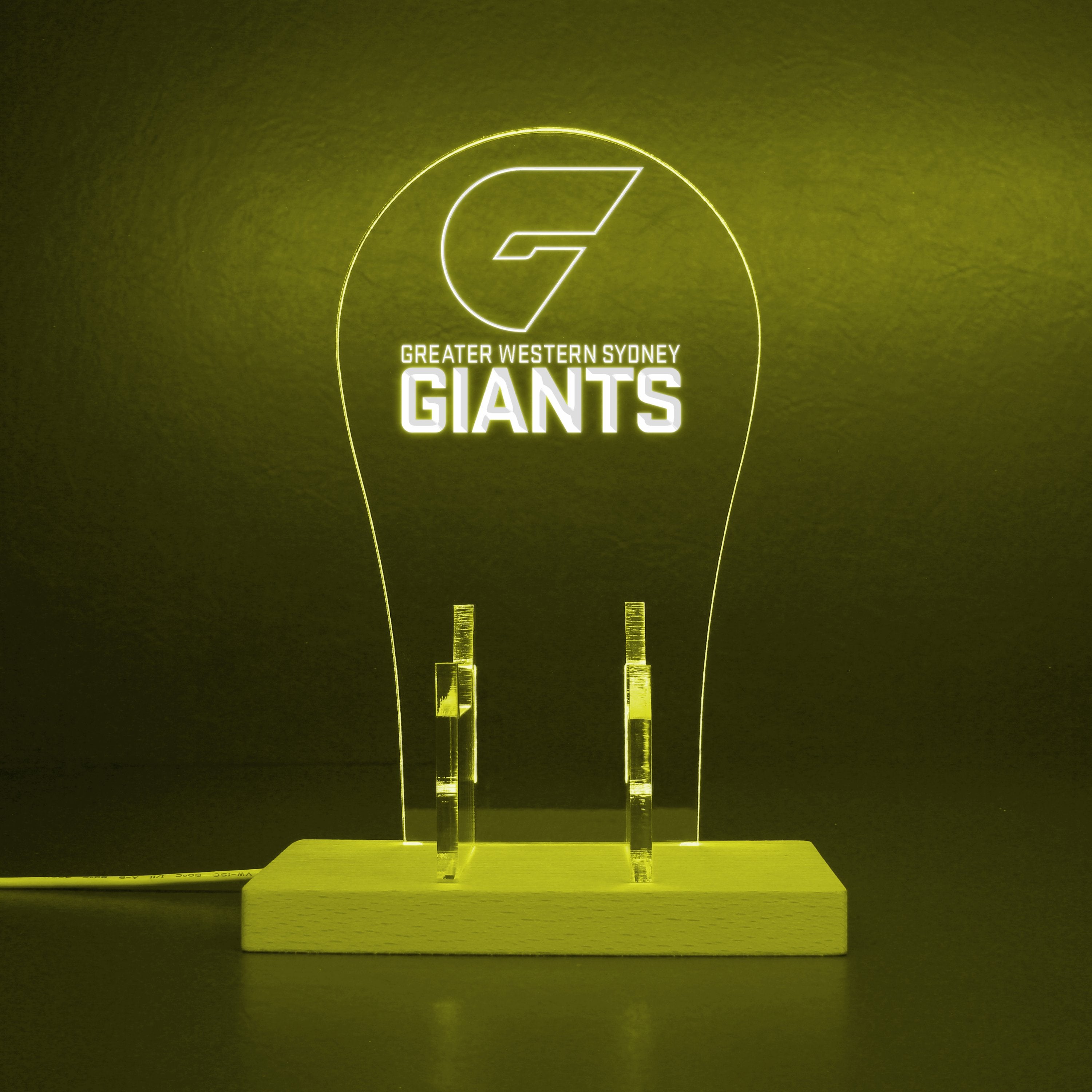 Afl GWS Giants RGB LED Gaming Headset Controller Stand