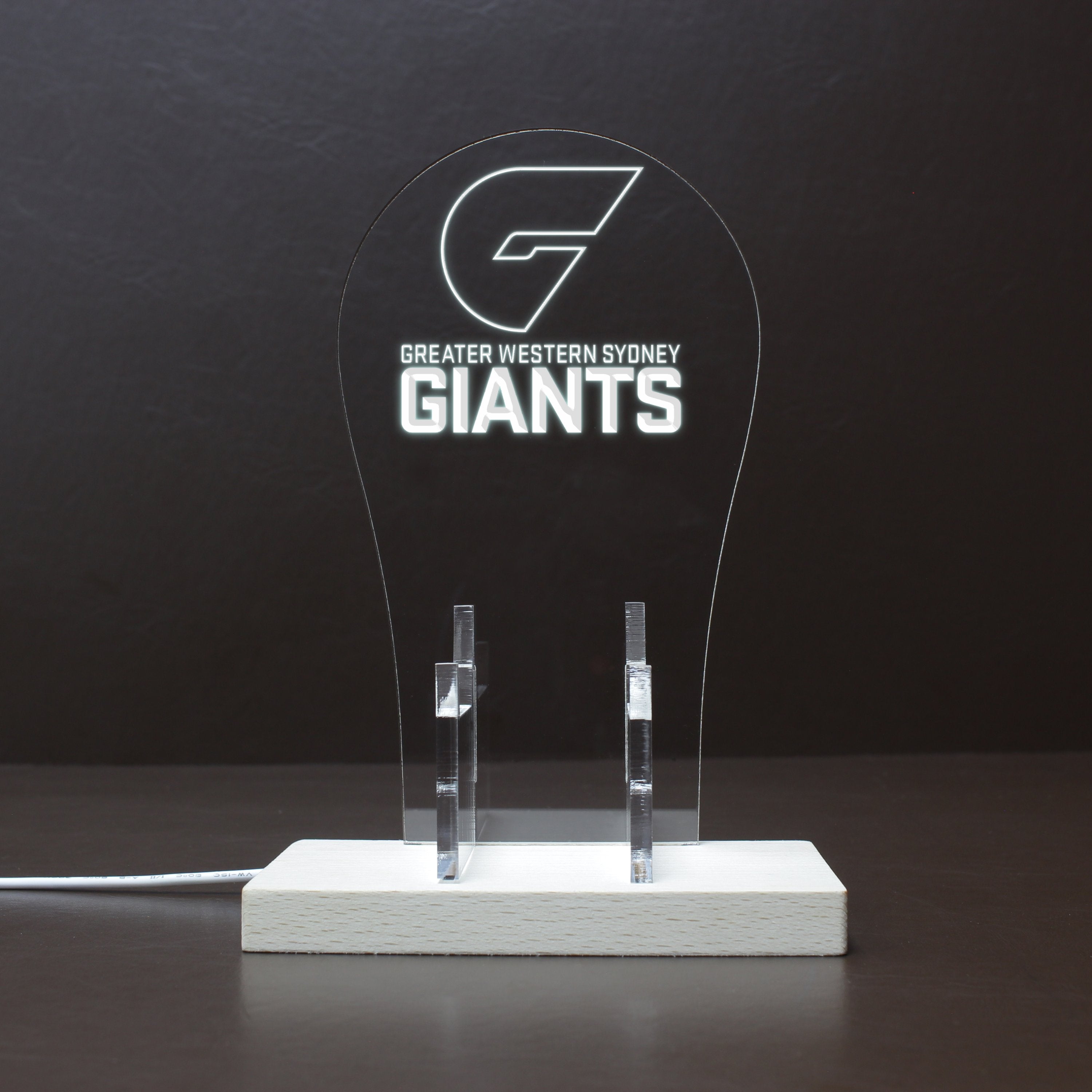 Afl GWS Giants RGB LED Gaming Headset Controller Stand