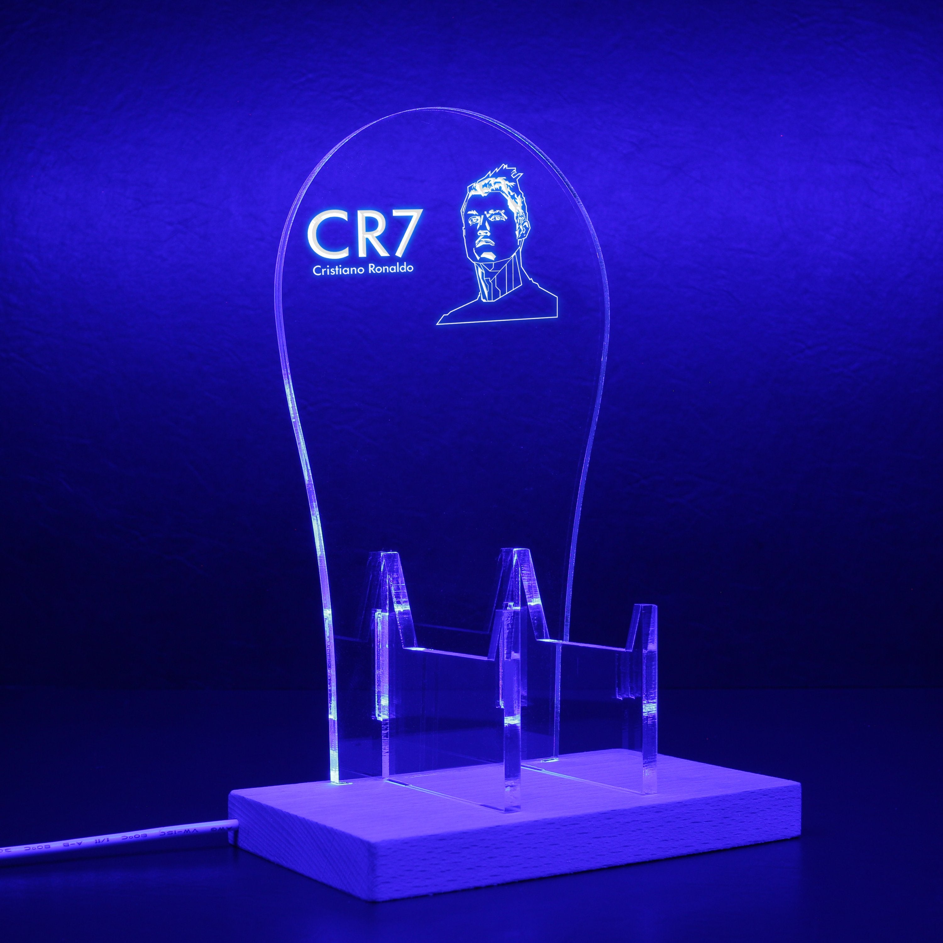 Cristiano-Ronaldo-Cr7 RGB LED Gaming Headset Controller Stand