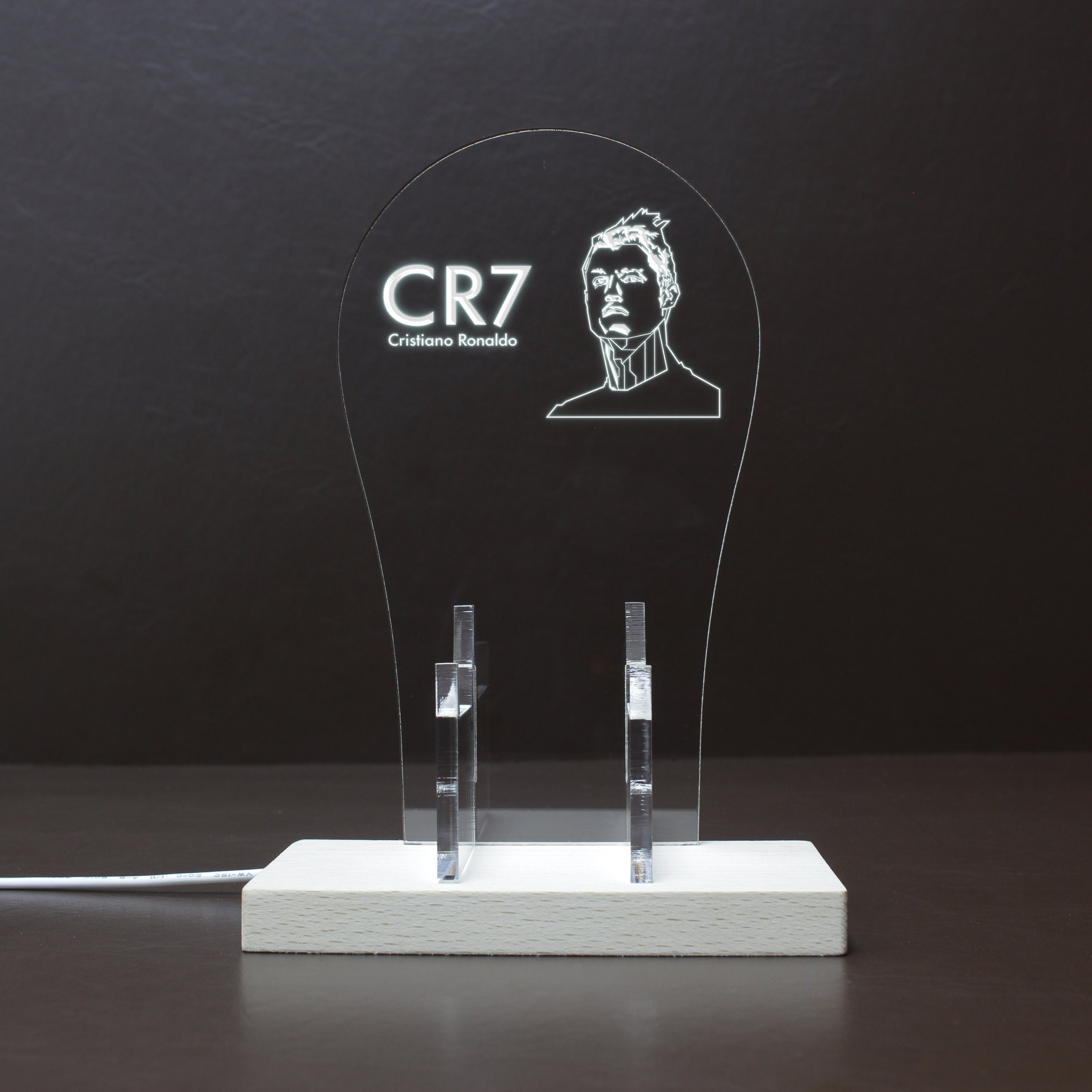 Cristiano-Ronaldo-Cr7 RGB LED Gaming Headset Controller Stand