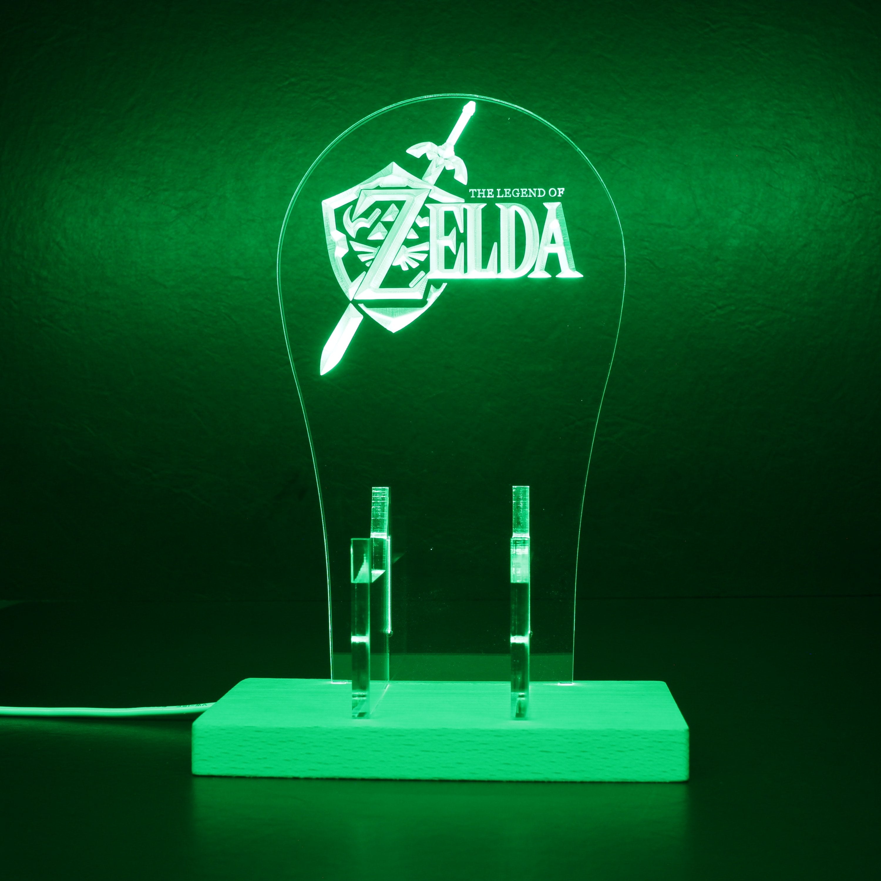 The Legend of Zelda Sheild RGB LED Gaming Headset Controller Stand
