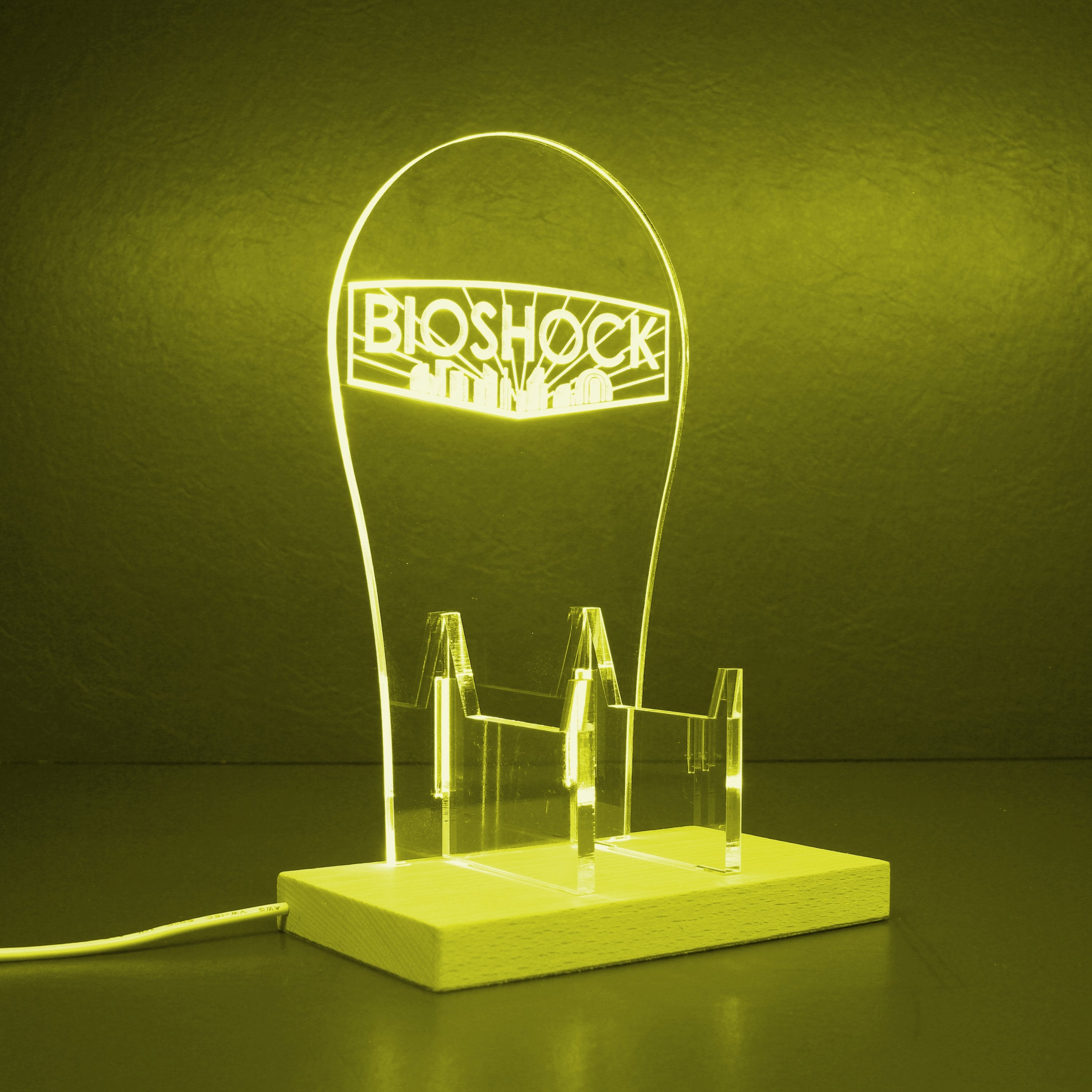 BioShock RGB LED Gaming Headset Controller Stand