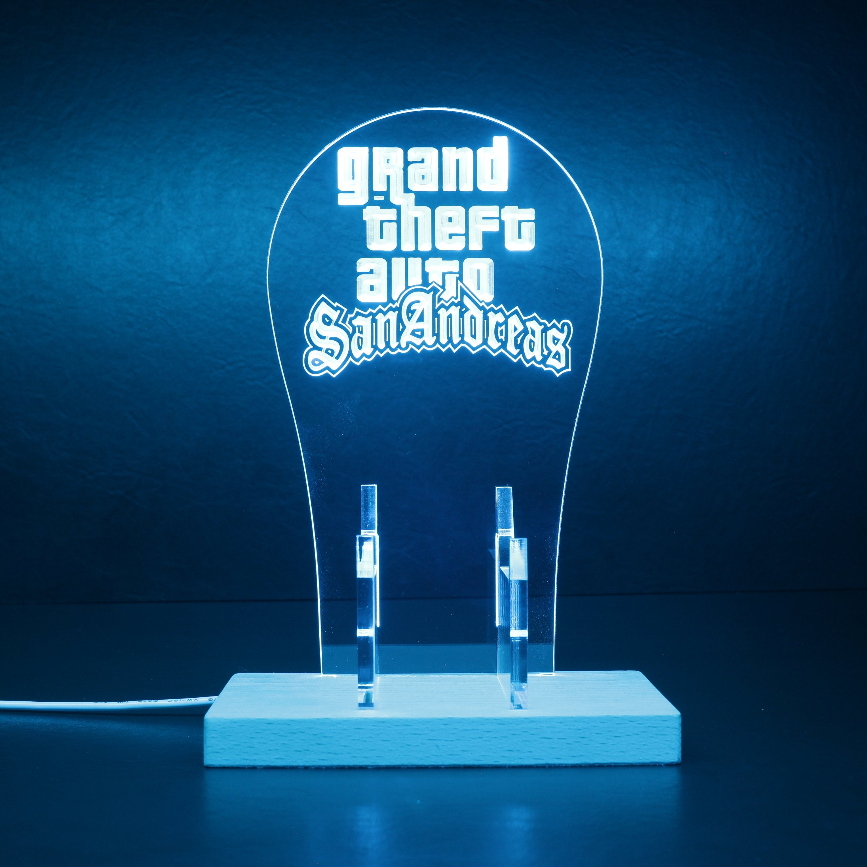 Grand Theft Auto RGB LED Gaming Headset Controller Stand