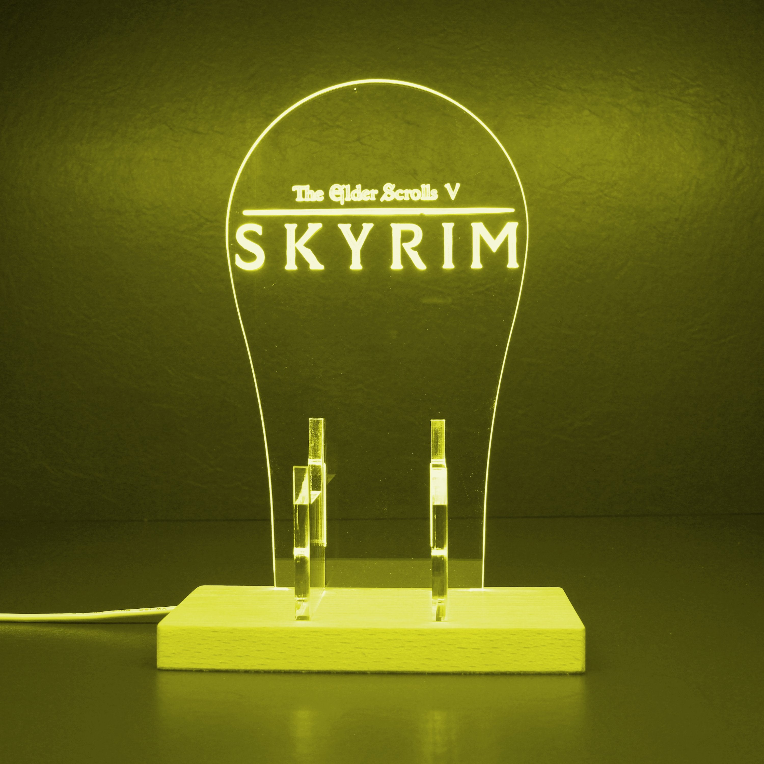 Elder Scrolls Skyrim RGB LED Gaming Headset Controller Stand