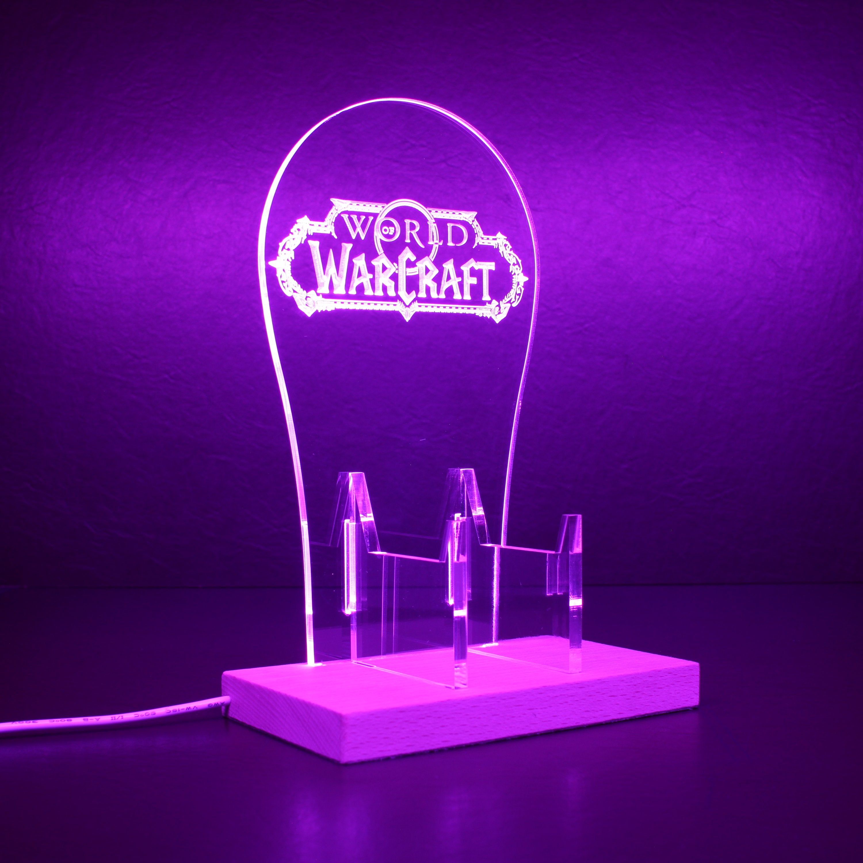 World of Warcraft RGB LED Gaming Headset Controller Stand