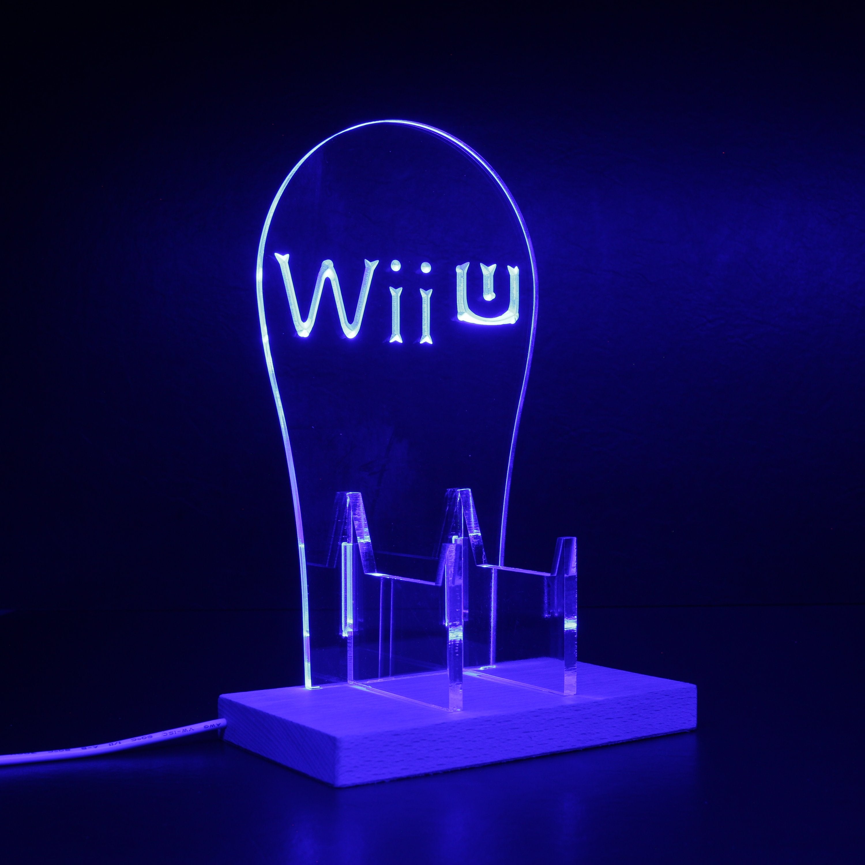 Wii U RGB LED Gaming Headset Controller Stand