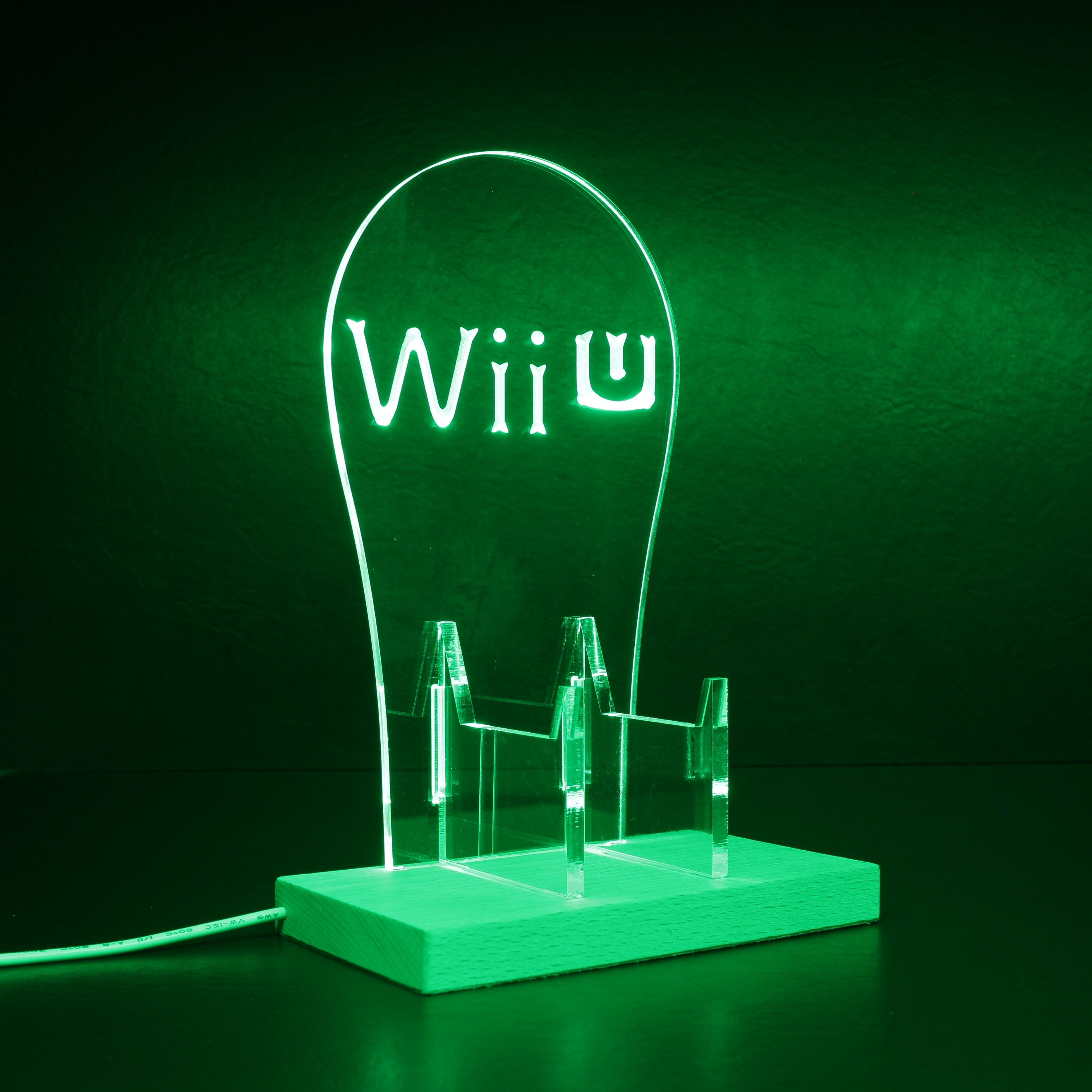 Wii U RGB LED Gaming Headset Controller Stand