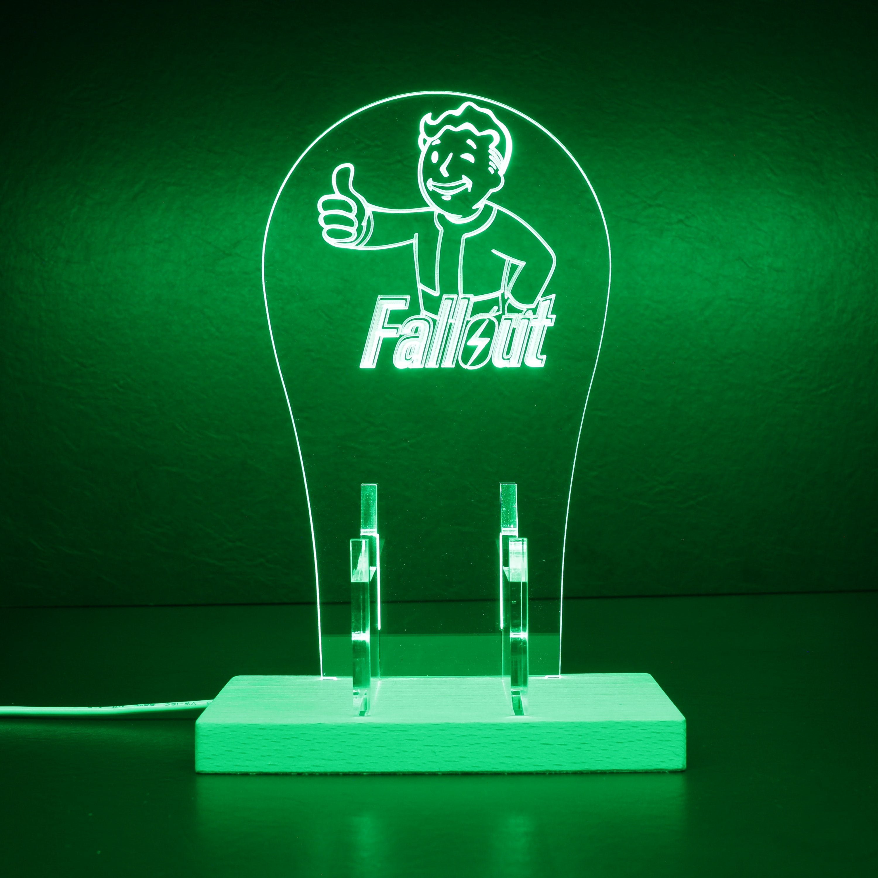 Fallout RGB LED Gaming Headset Controller Stand