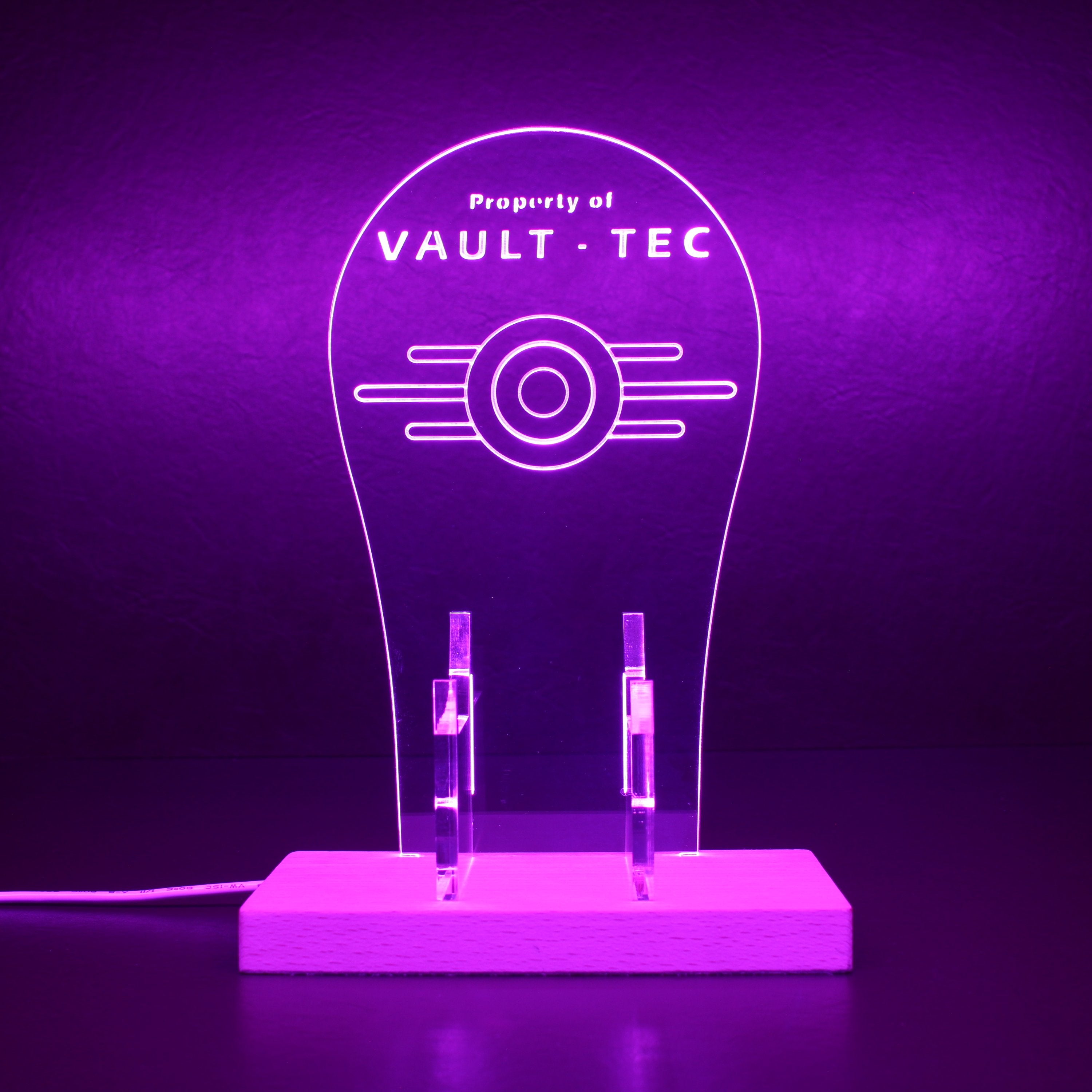 Vault Tec RGB LED Gaming Headset Controller Stand