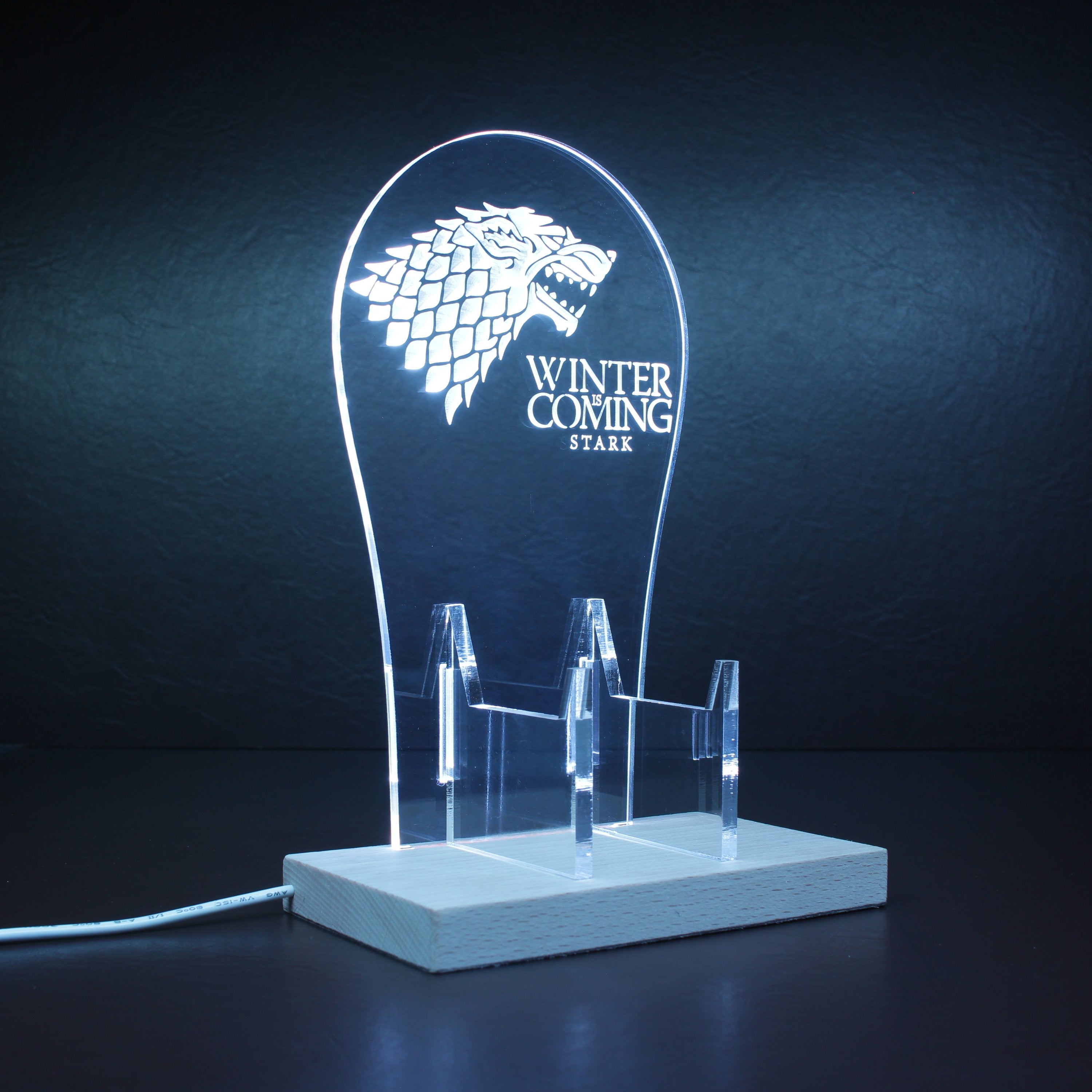 House Stark Game of the Thrones RGB LED Gaming Headset Controller Stand