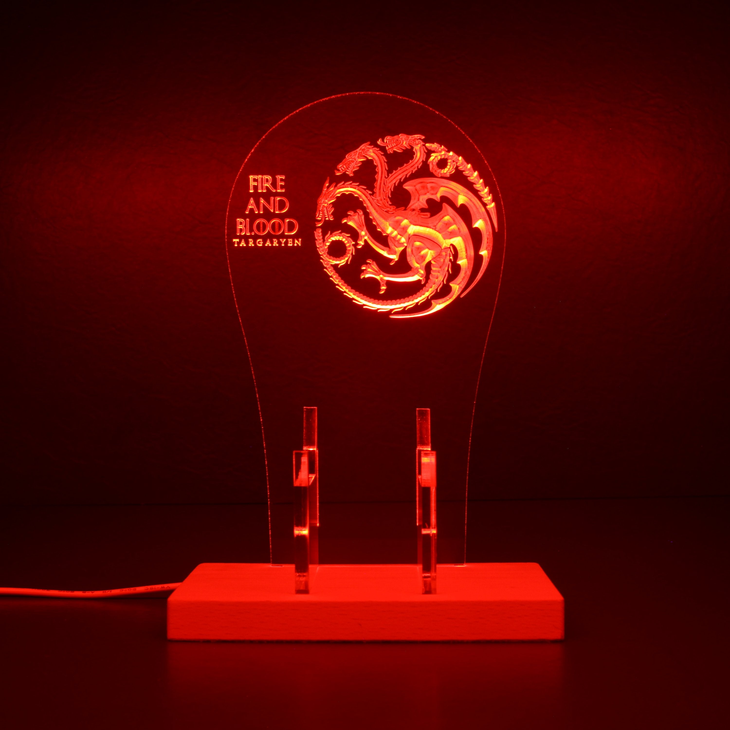 House of the Dragon Game of the Thrones RGB LED Gaming Headset Controller Stand