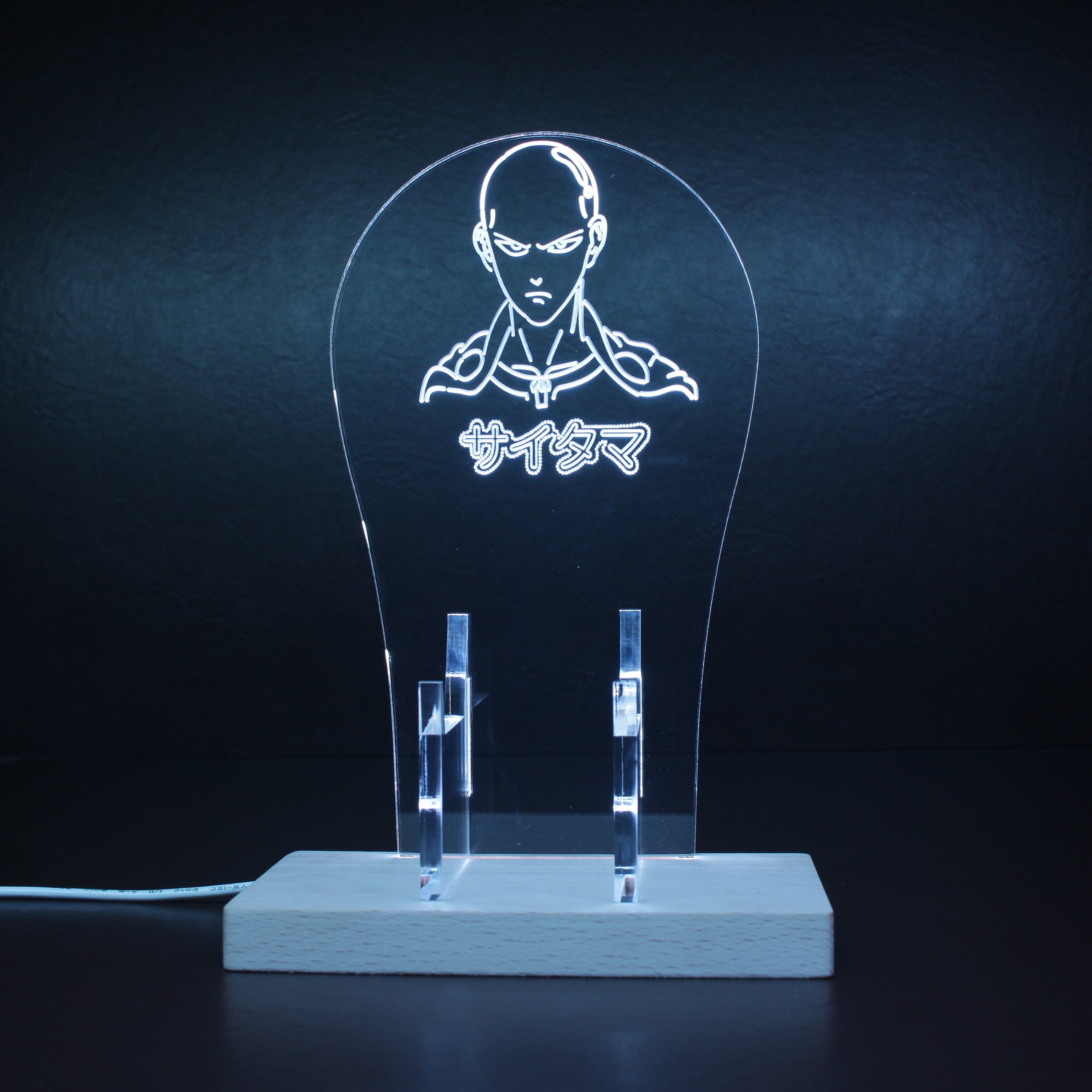 One Punch Man RGB LED Gaming Headset Controller Stand