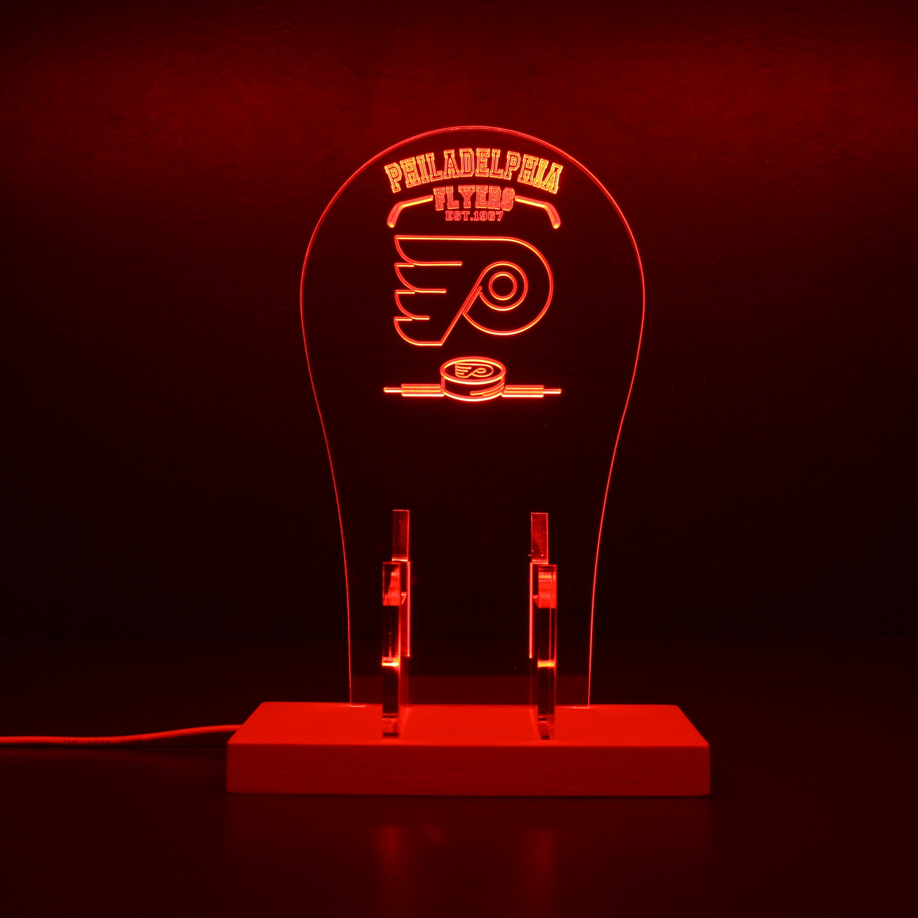 Custom Your Sport Team Philadelphia Flyers Est. 1967 RGB LED Gaming Headset Controller Stand
