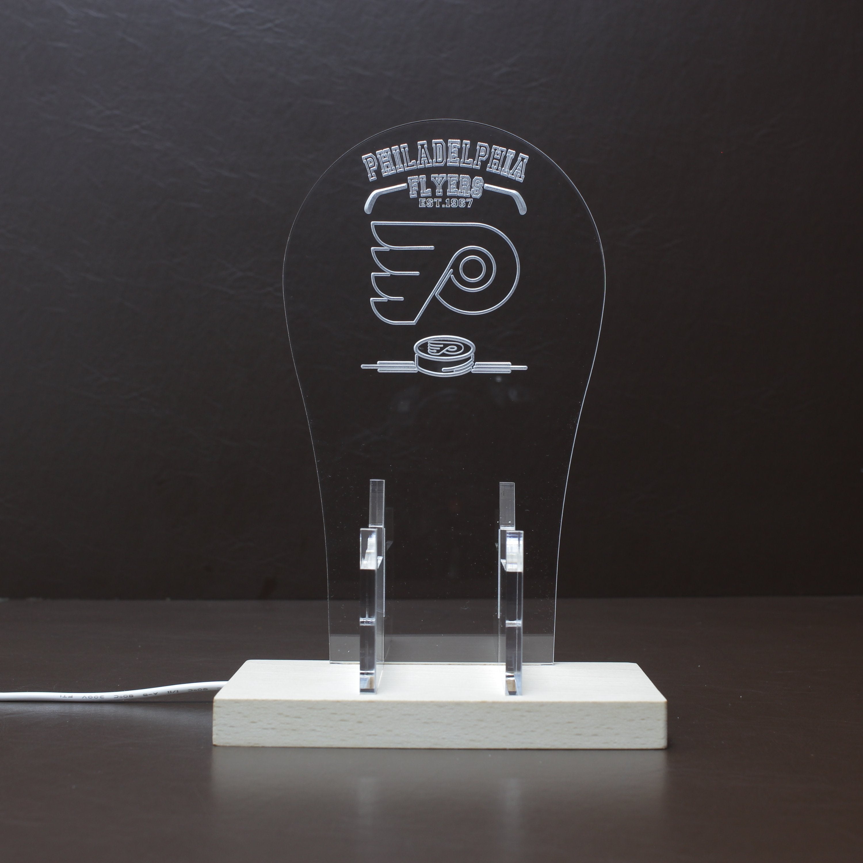 Custom Your Sport Team Philadelphia Flyers Est. 1967 RGB LED Gaming Headset Controller Stand
