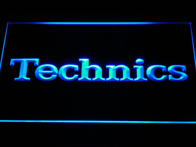 Technics Turntables Dj Music Neon Light LED Sign