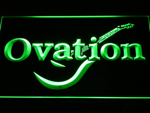 Ovation Guitars Acoustic Music Neon Light LED Sign