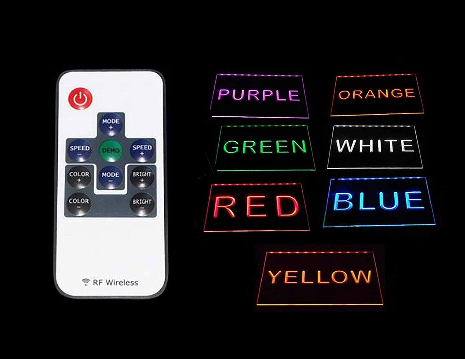 Stevie Wonder Wordmark LED Neon Sign