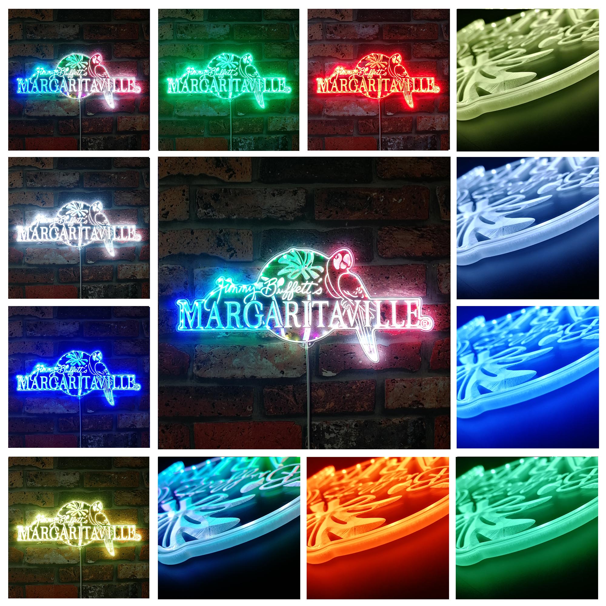 Margaritaville Dynamic RGB Edge Lit LED Sign