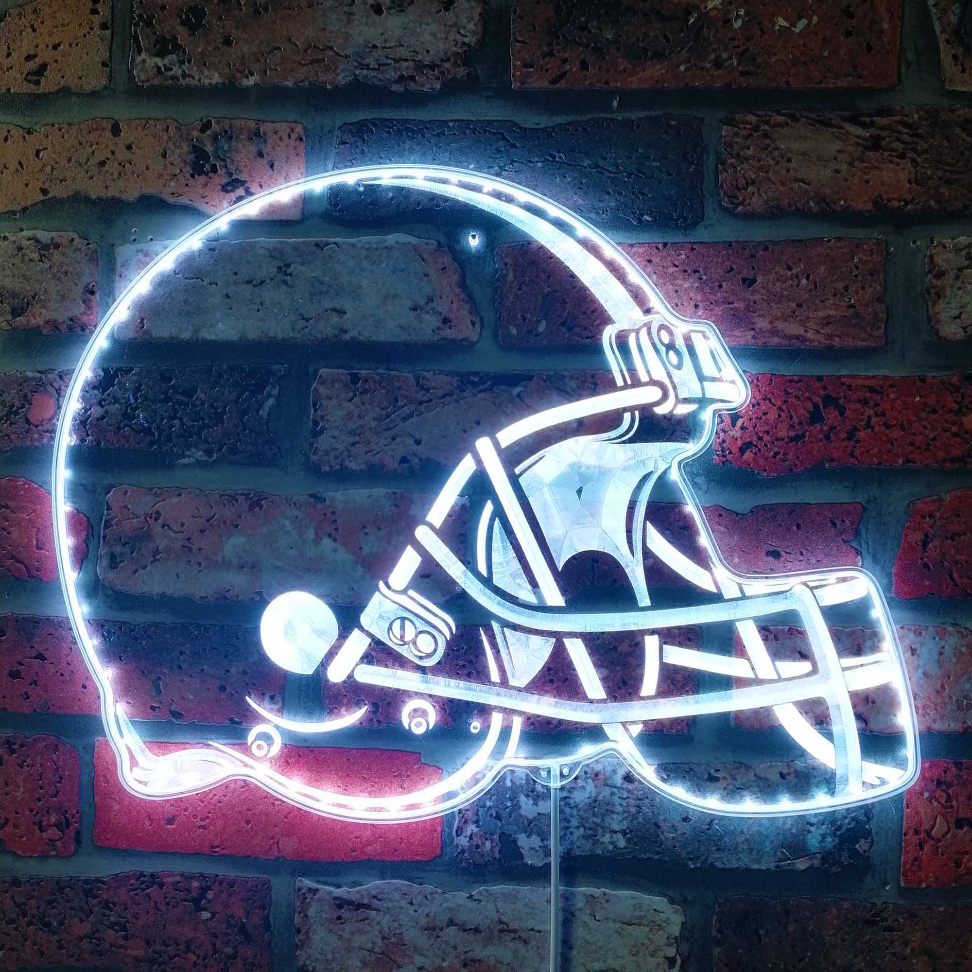 NFL Cleveland Browns Football Dynamic RGB Edge Lit LED Sign