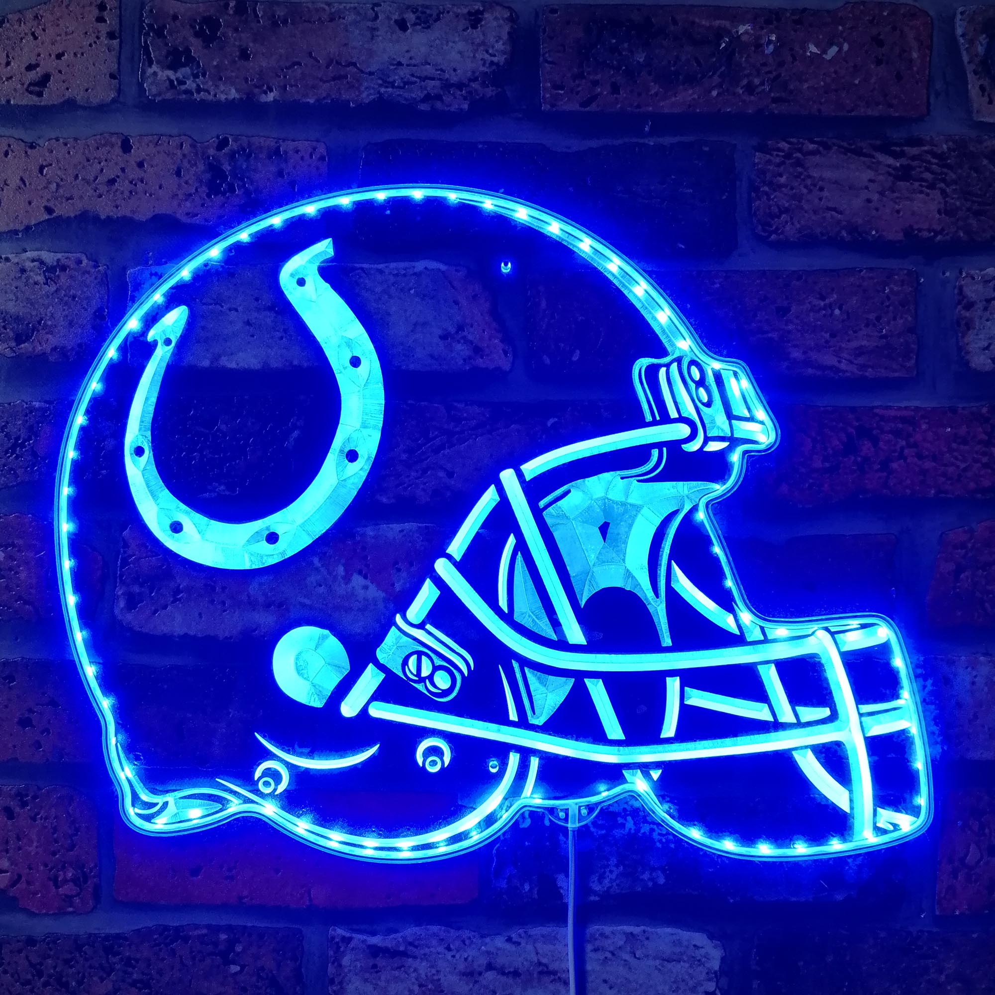 NFL Indianapolis Colts Football Club Dynamic RGB Edge Lit LED Sign