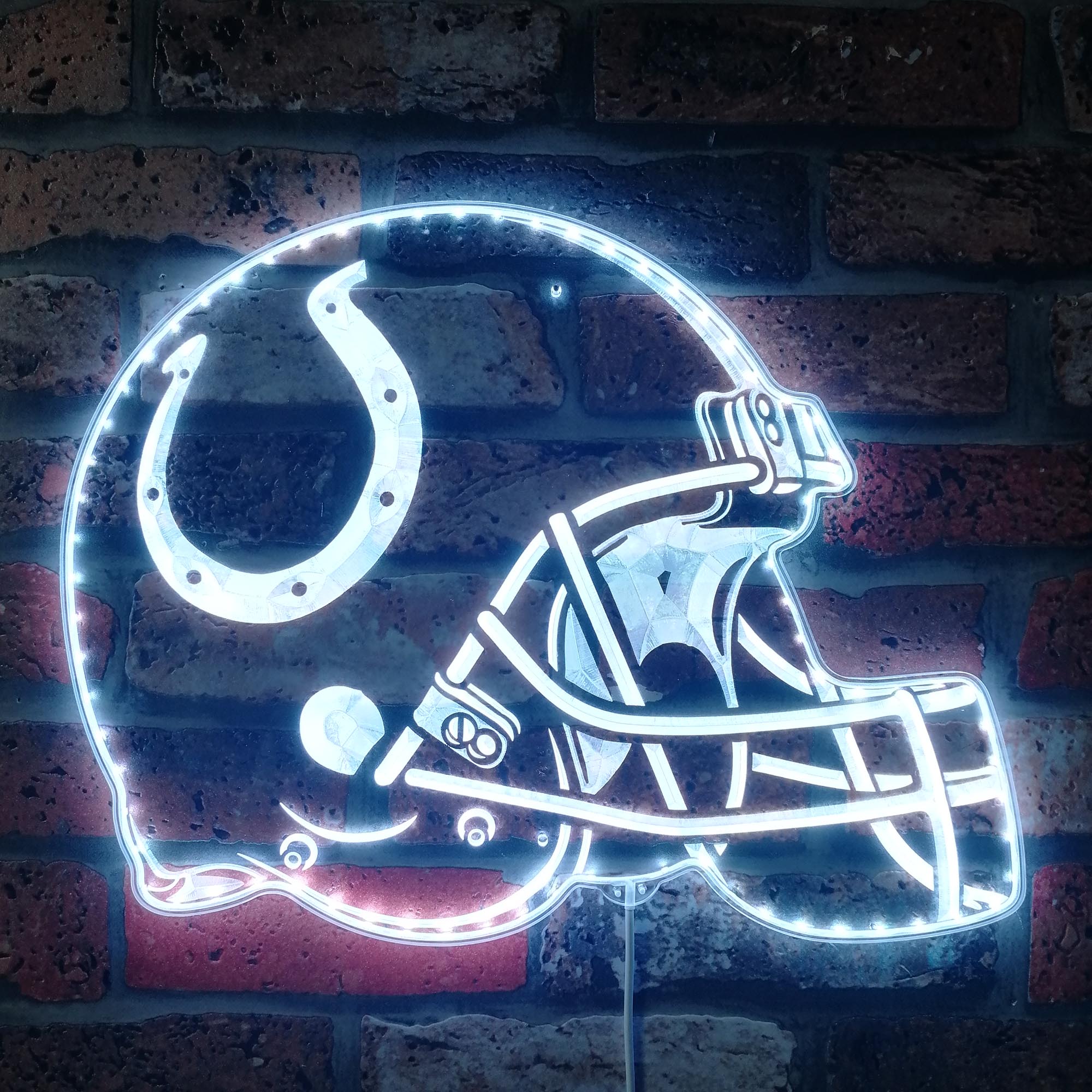 NFL Indianapolis Colts Football Club Dynamic RGB Edge Lit LED Sign