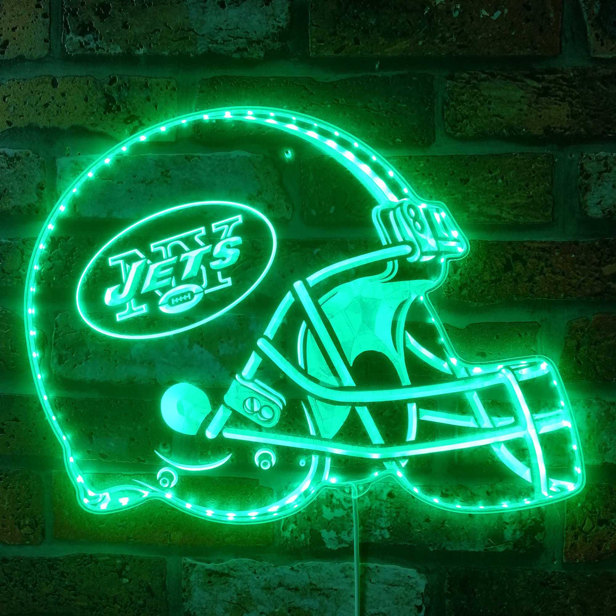 NFL New York Jets Football Club Dynamic RGB Edge Lit LED Sign