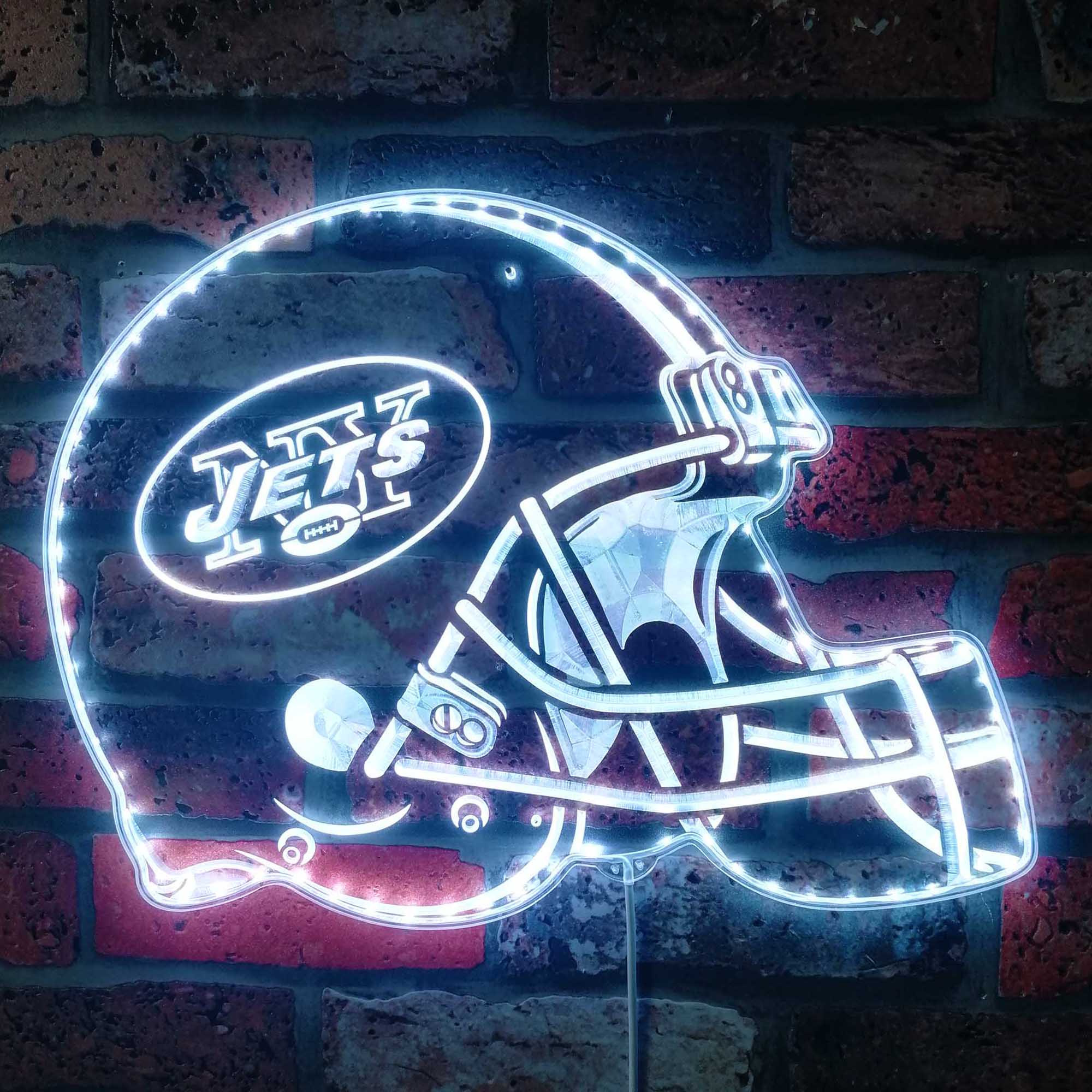 NFL New York Jets Football Club Dynamic RGB Edge Lit LED Sign