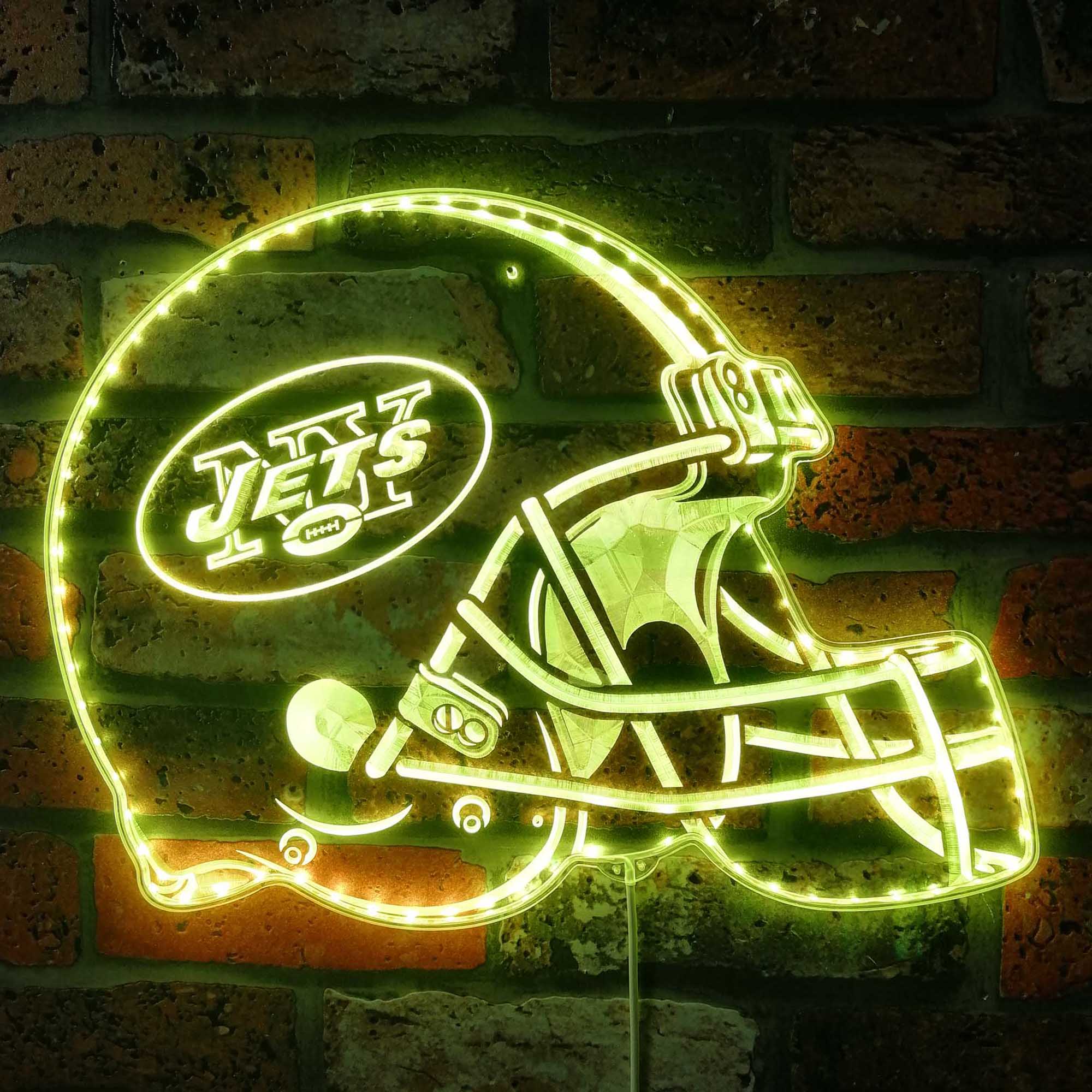 NFL New York Jets Football Club Dynamic RGB Edge Lit LED Sign