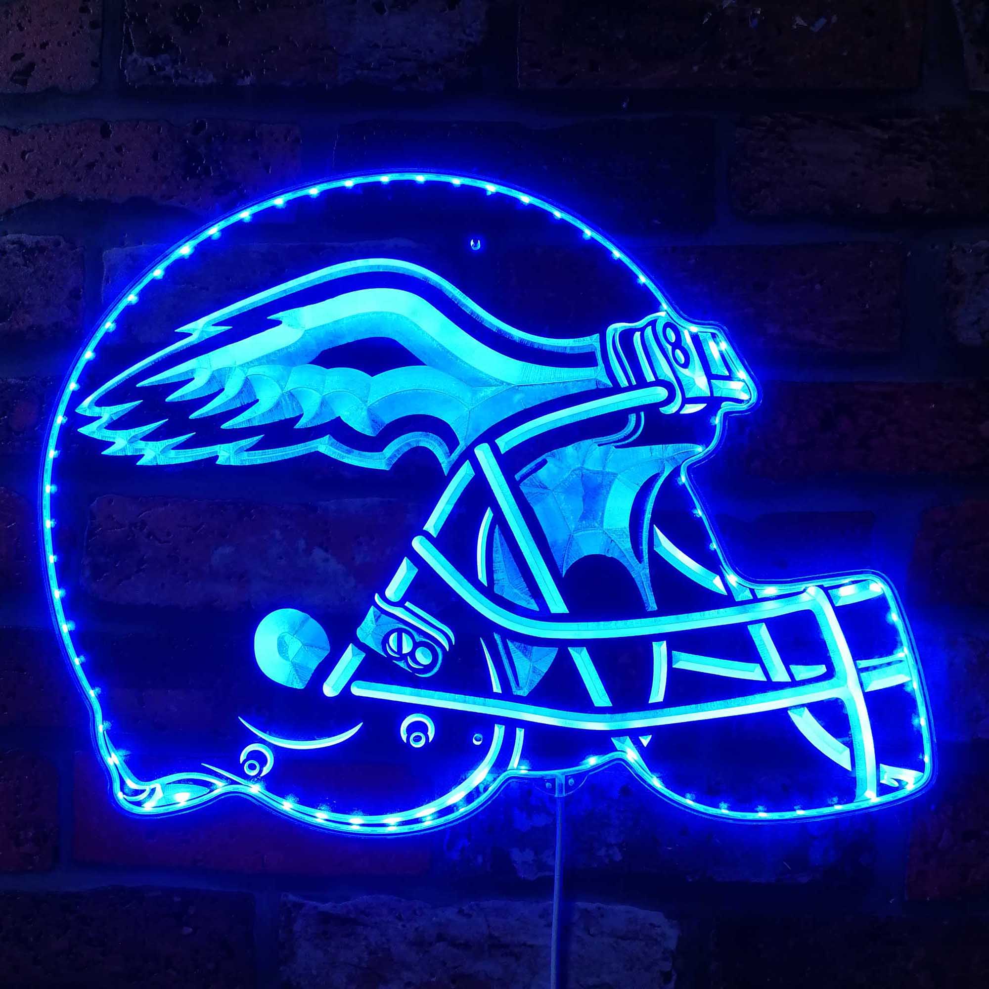 NFL Philadelphia Eagles Football Club Dynamic RGB Edge Lit LED Sign