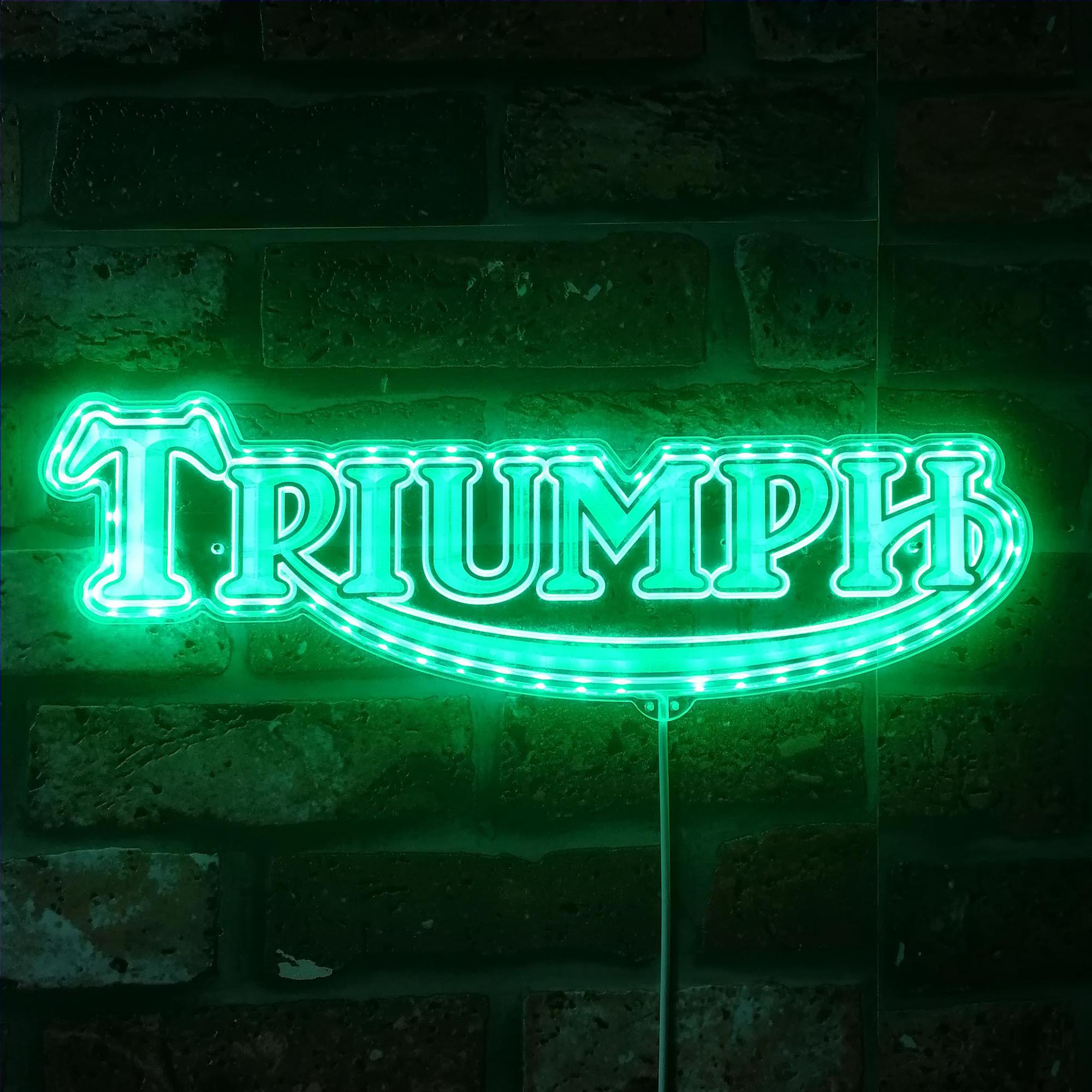Triumph Led Sign Triumph Dynamic RGB Edge Lit LED Sign | LEDLABCAVE – joyatwall