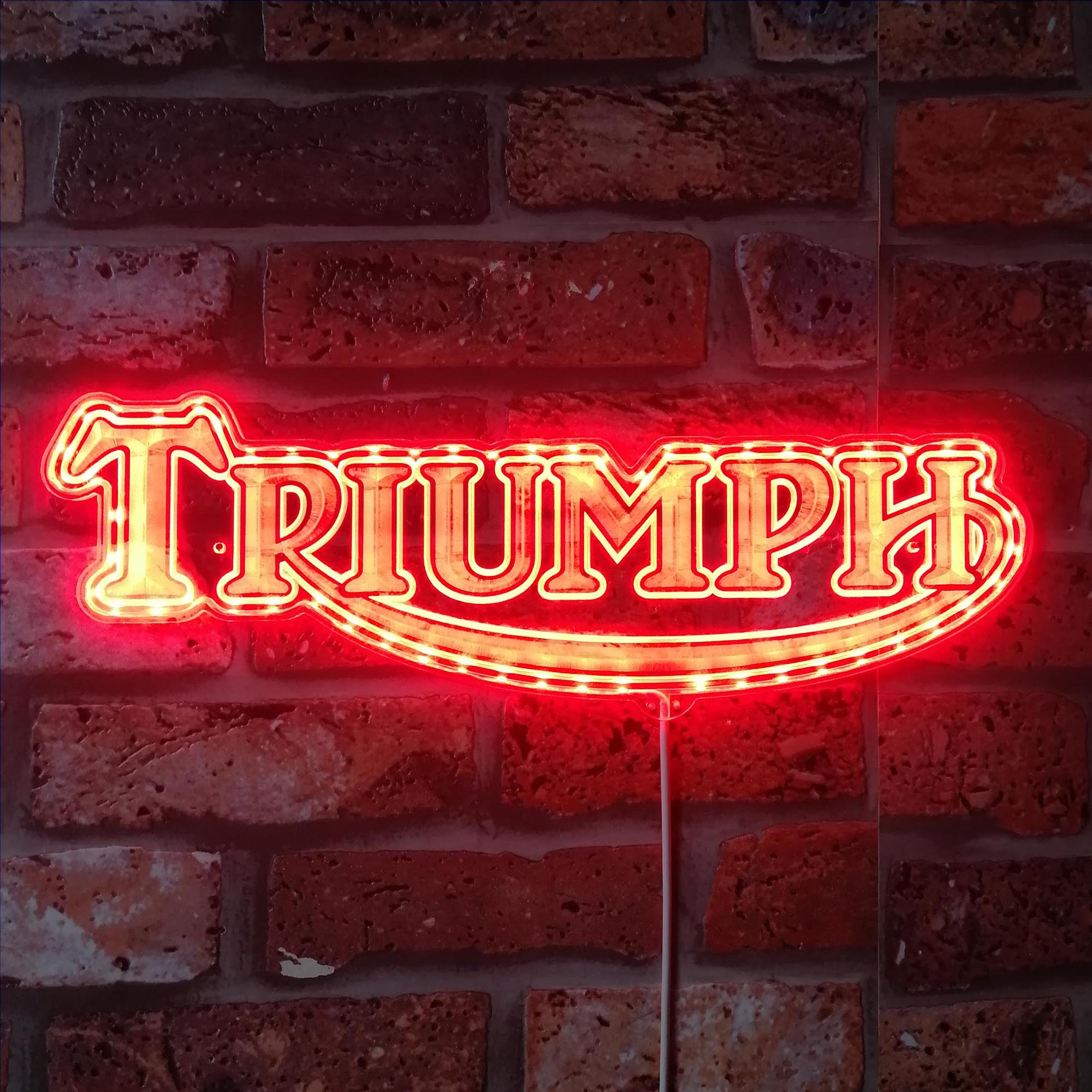 Triumph Led Sign Triumph Dynamic RGB Edge Lit LED Sign | LEDLABCAVE – joyatwall