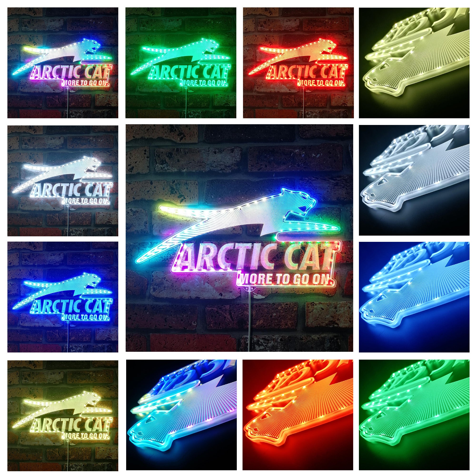 Arctic Cat Dynamic RGB Edge Lit LED Sign
