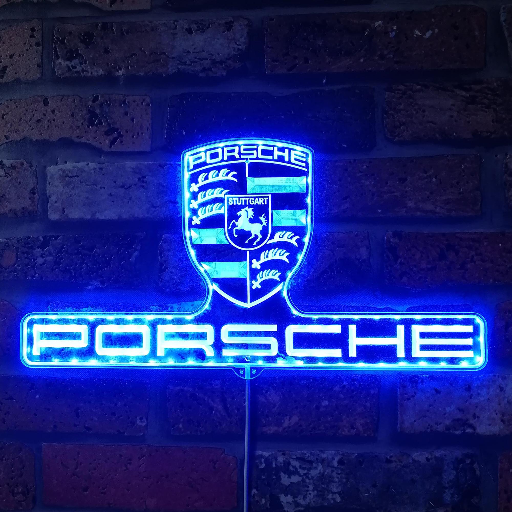 Porsche Dynamic RGB Edge Lit LED Sign