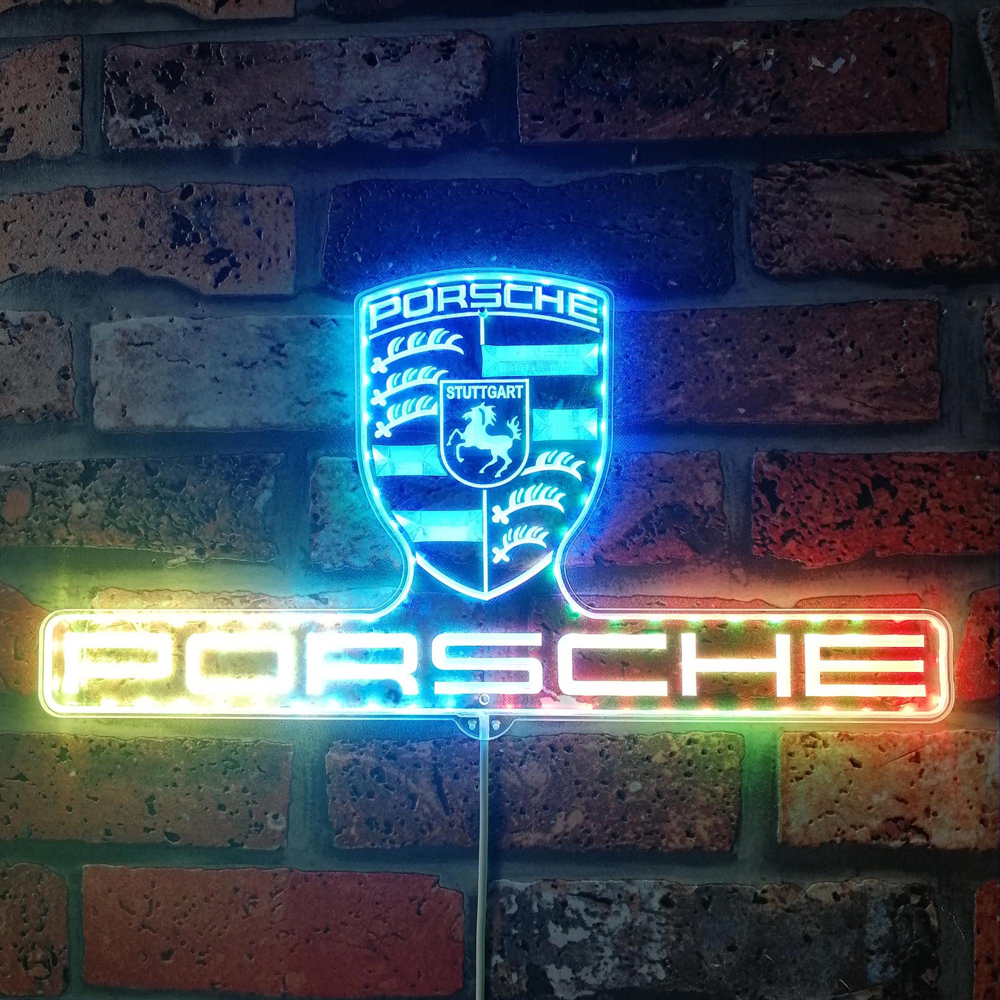 Porsche Dynamic RGB Edge Lit LED Sign