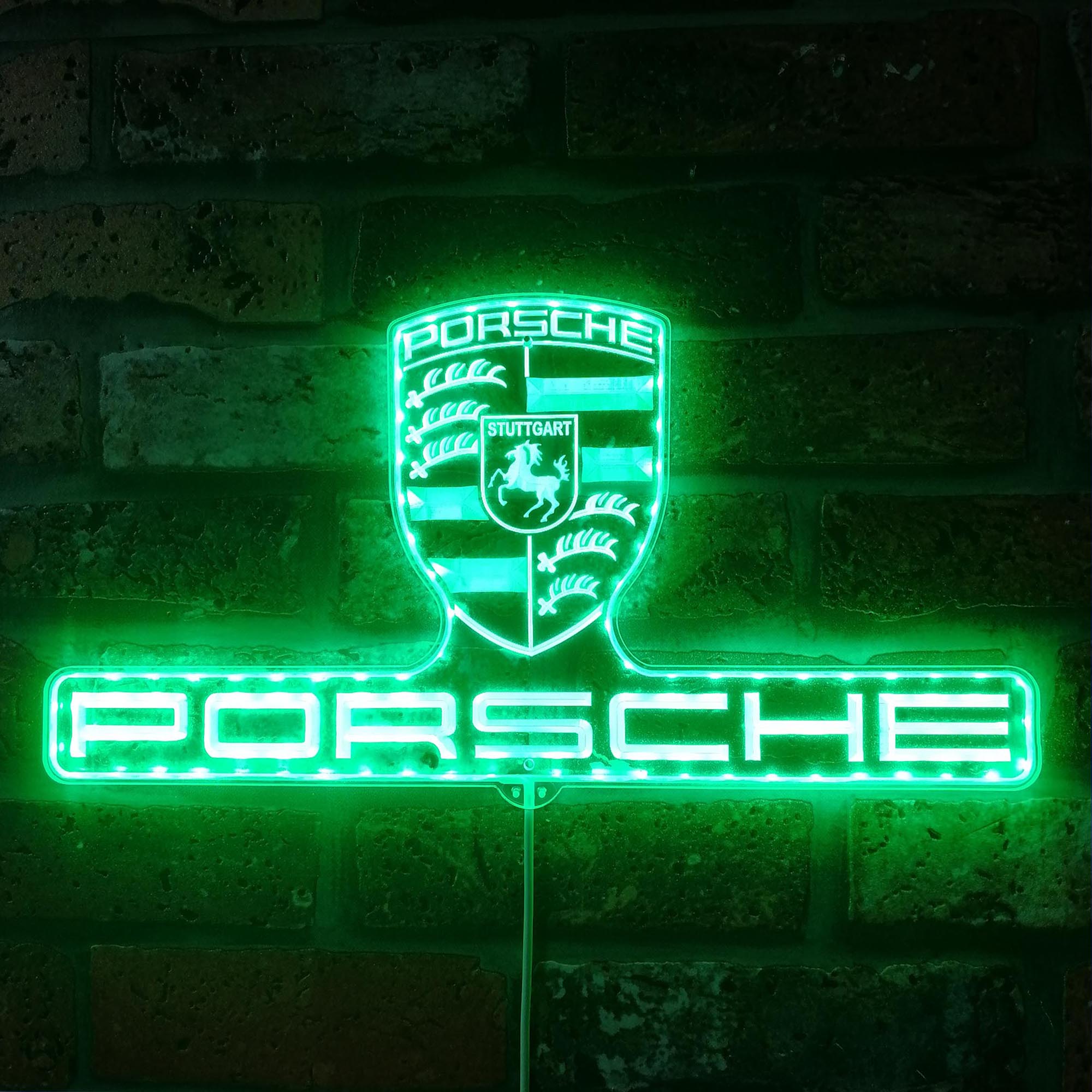 Porsche Dynamic RGB Edge Lit LED Sign