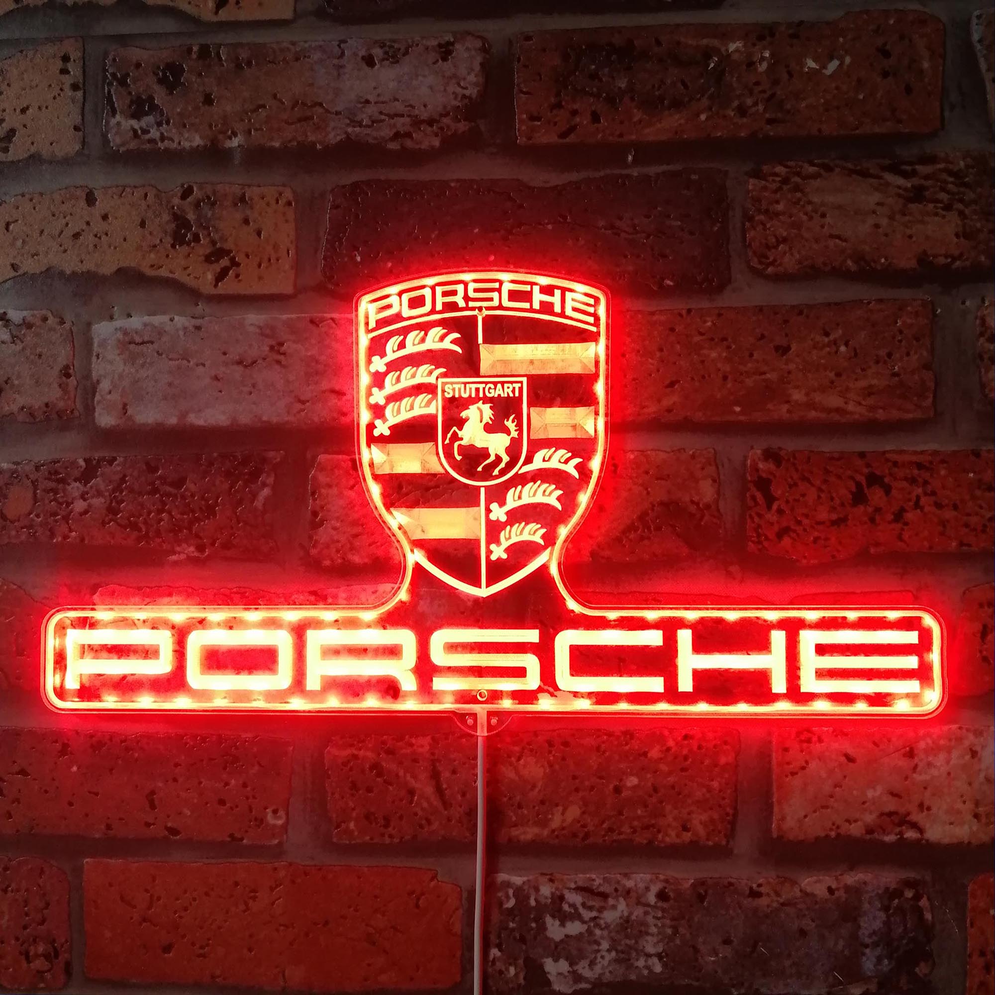 Porsche Dynamic RGB Edge Lit LED Sign