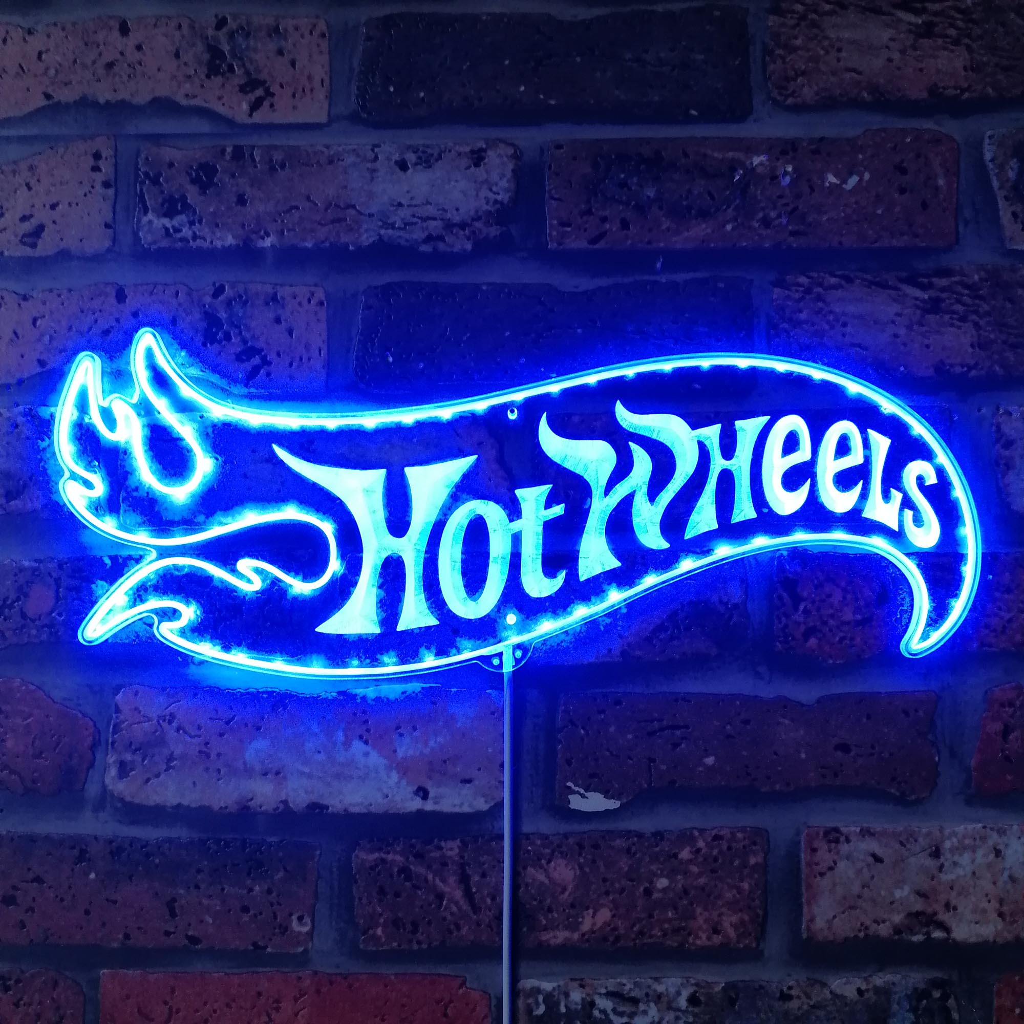 Hotwheels Dynamic RGB Edge Lit LED Sign